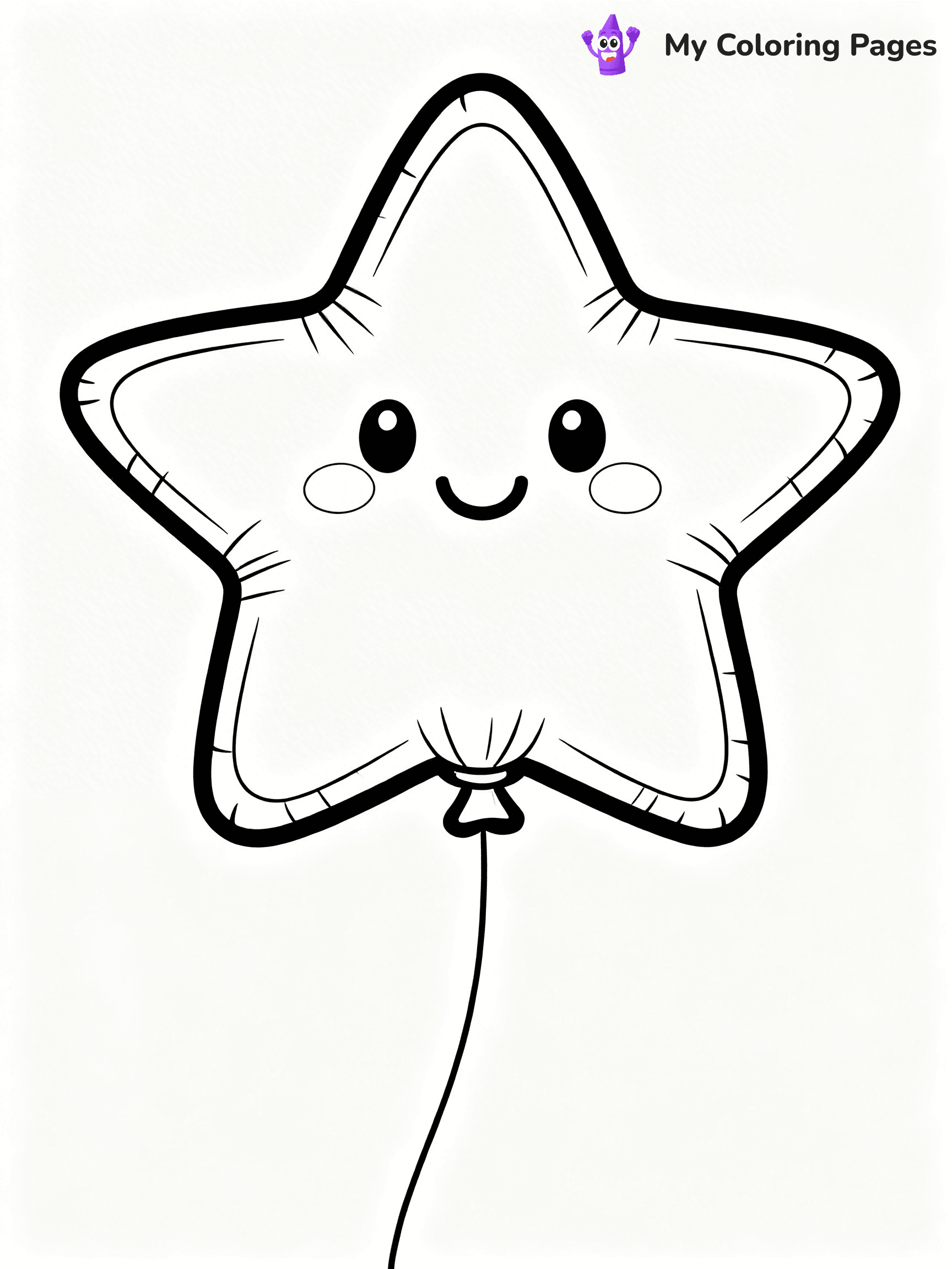Single Balloon Coloring Pages - 14