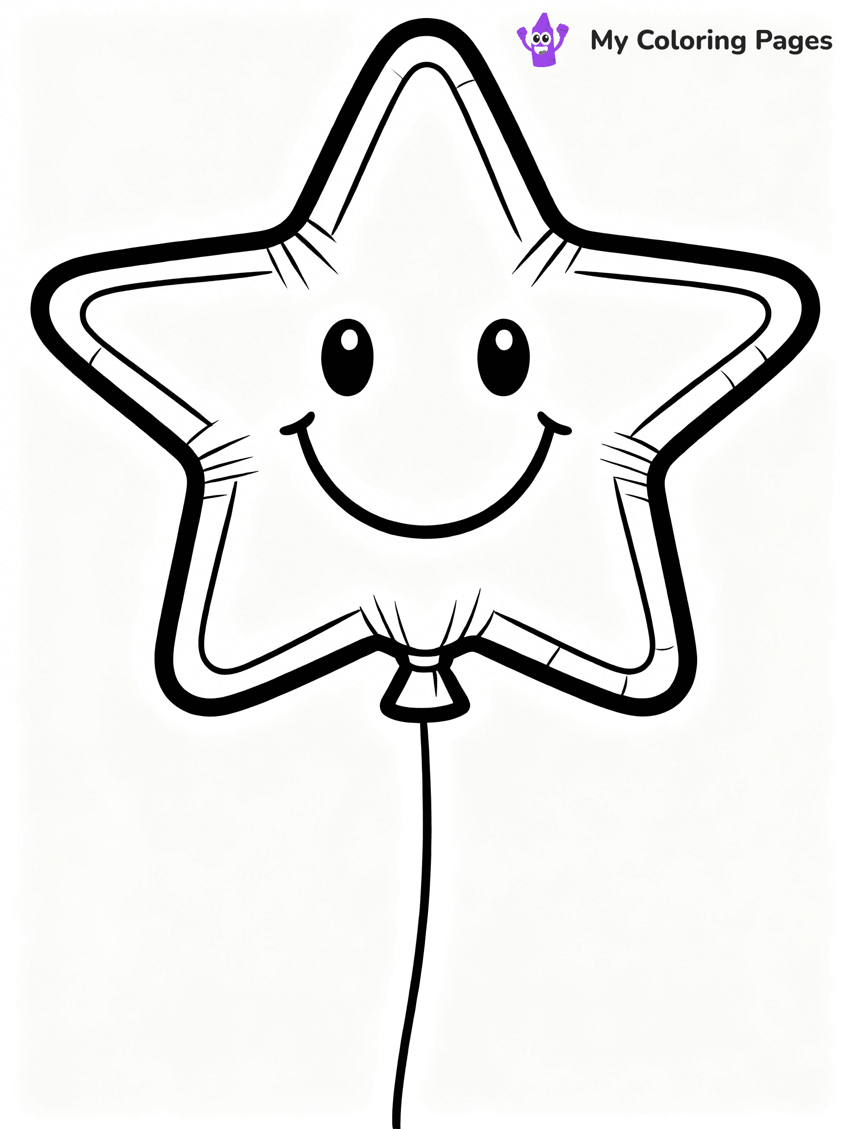 Single Balloon Coloring Pages - 10