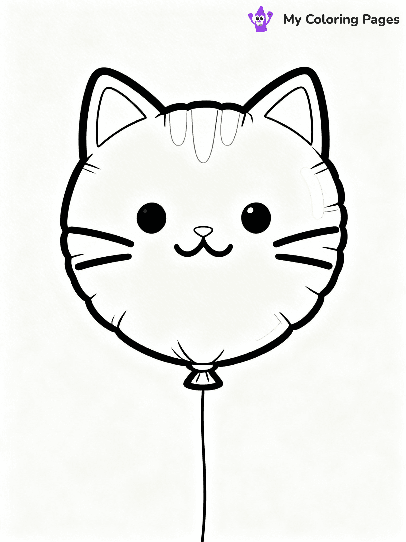 Single Balloon Coloring Pages - 4