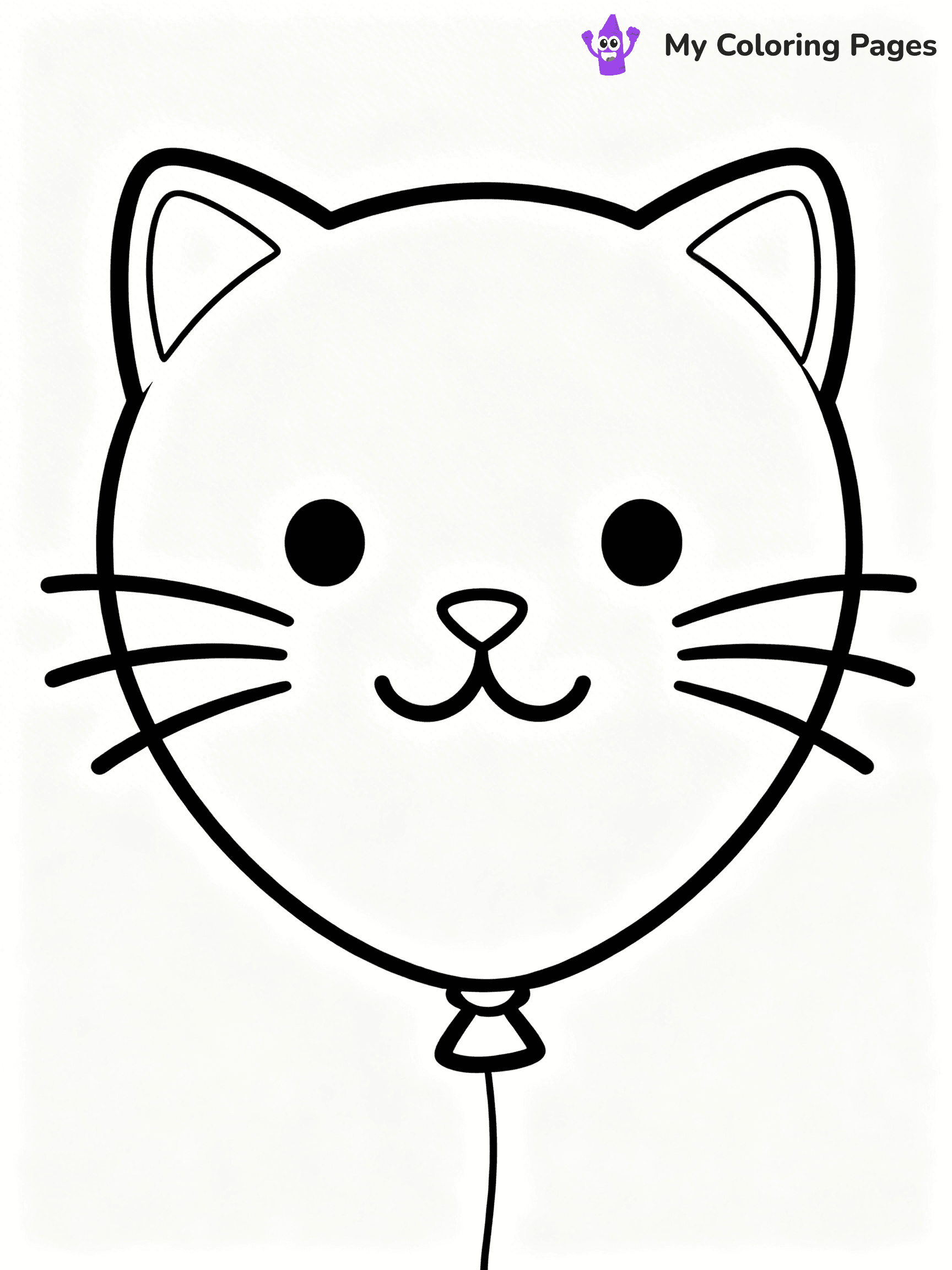 Single Balloon Coloring Pages - 3