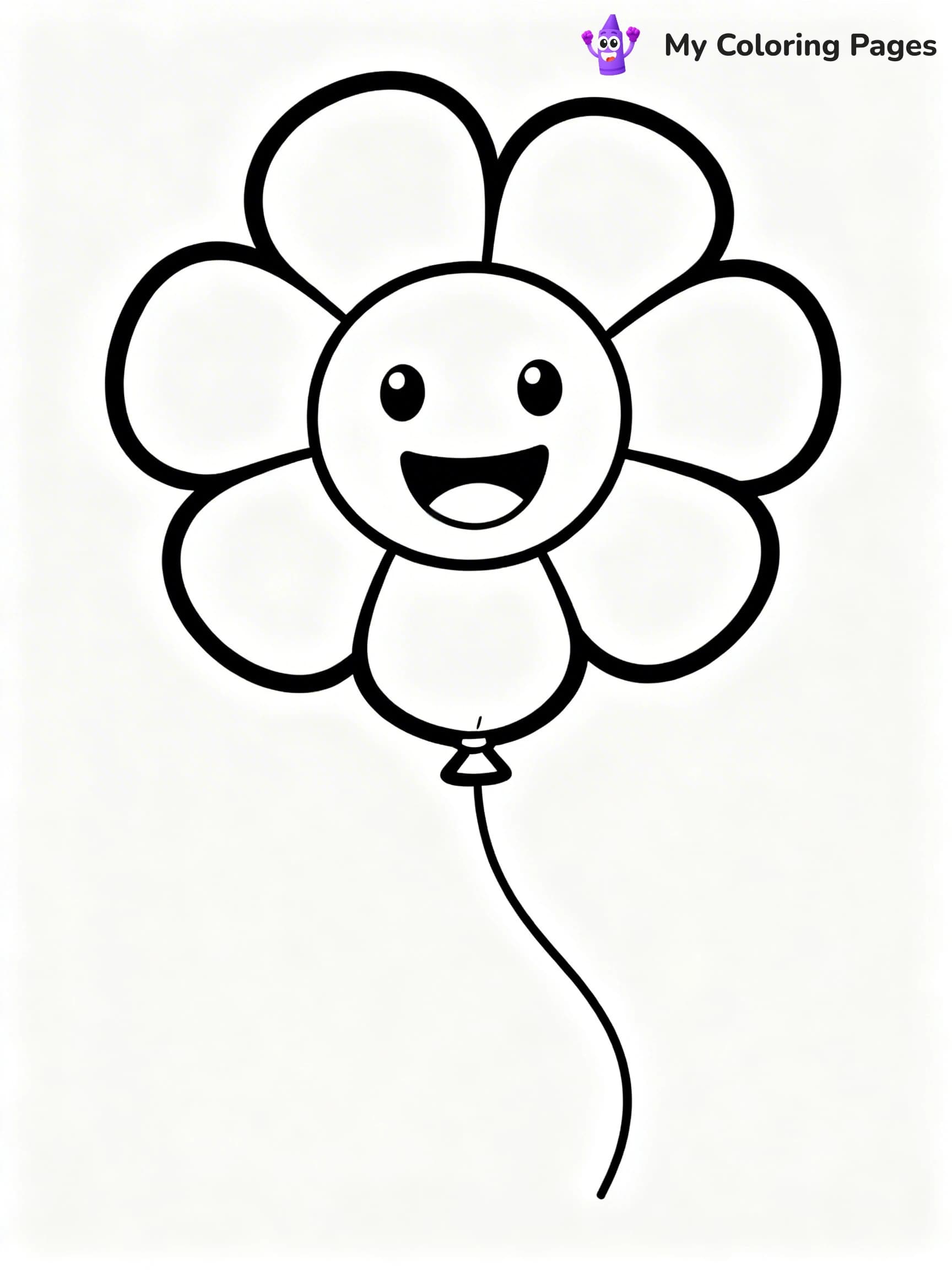 Single Balloon Coloring Pages - 19