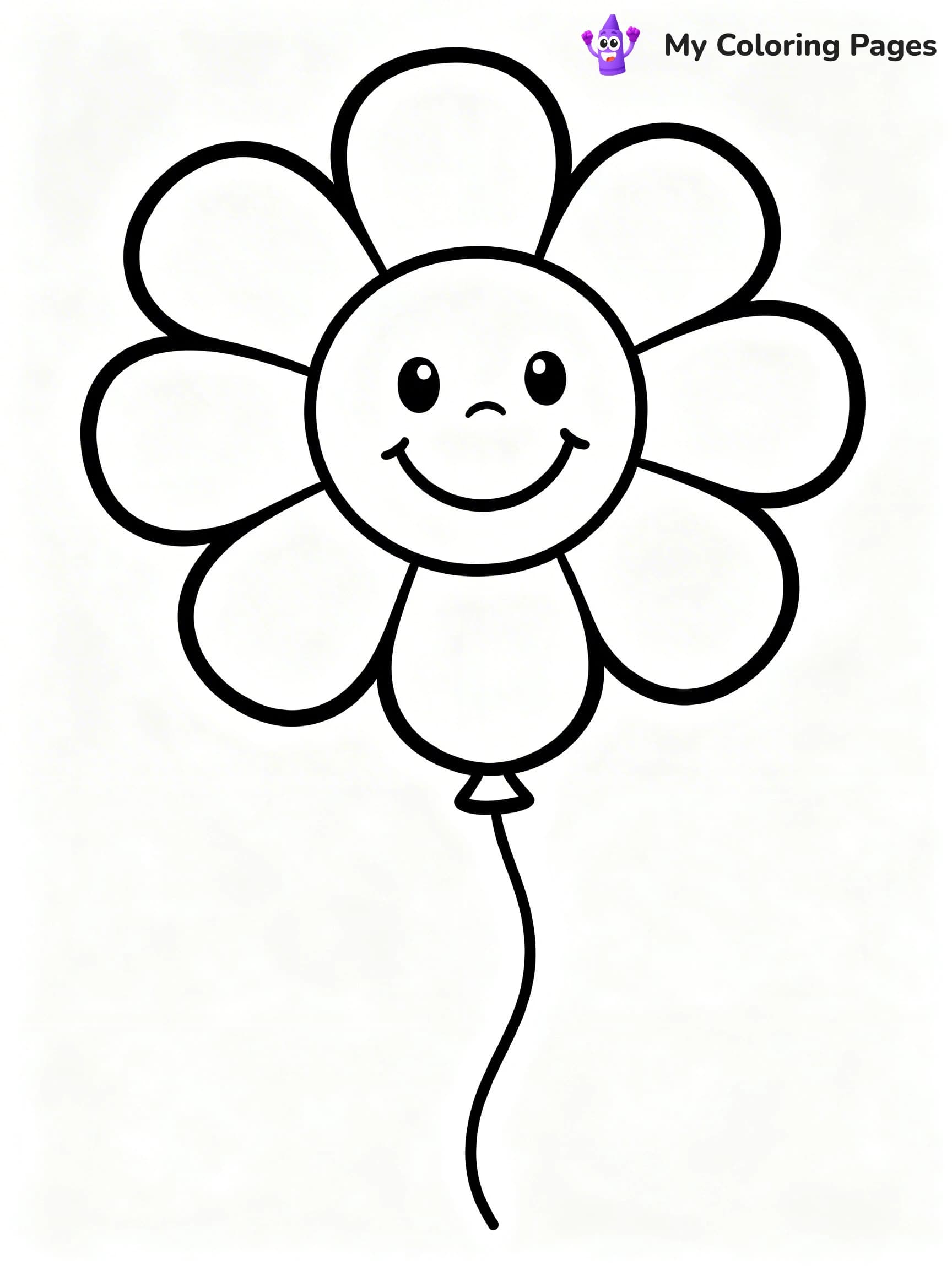 Single Balloon Coloring Pages - 15