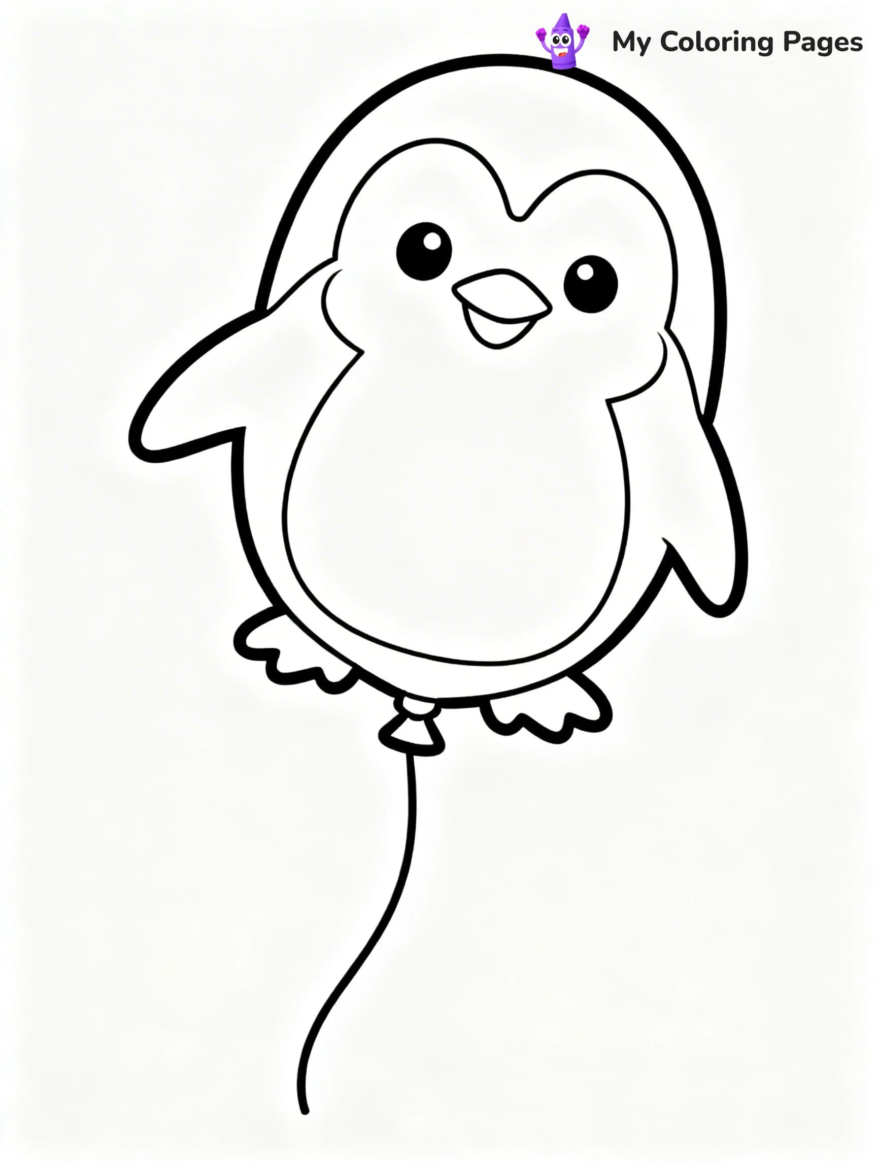 Single Balloon Coloring Pages - 9