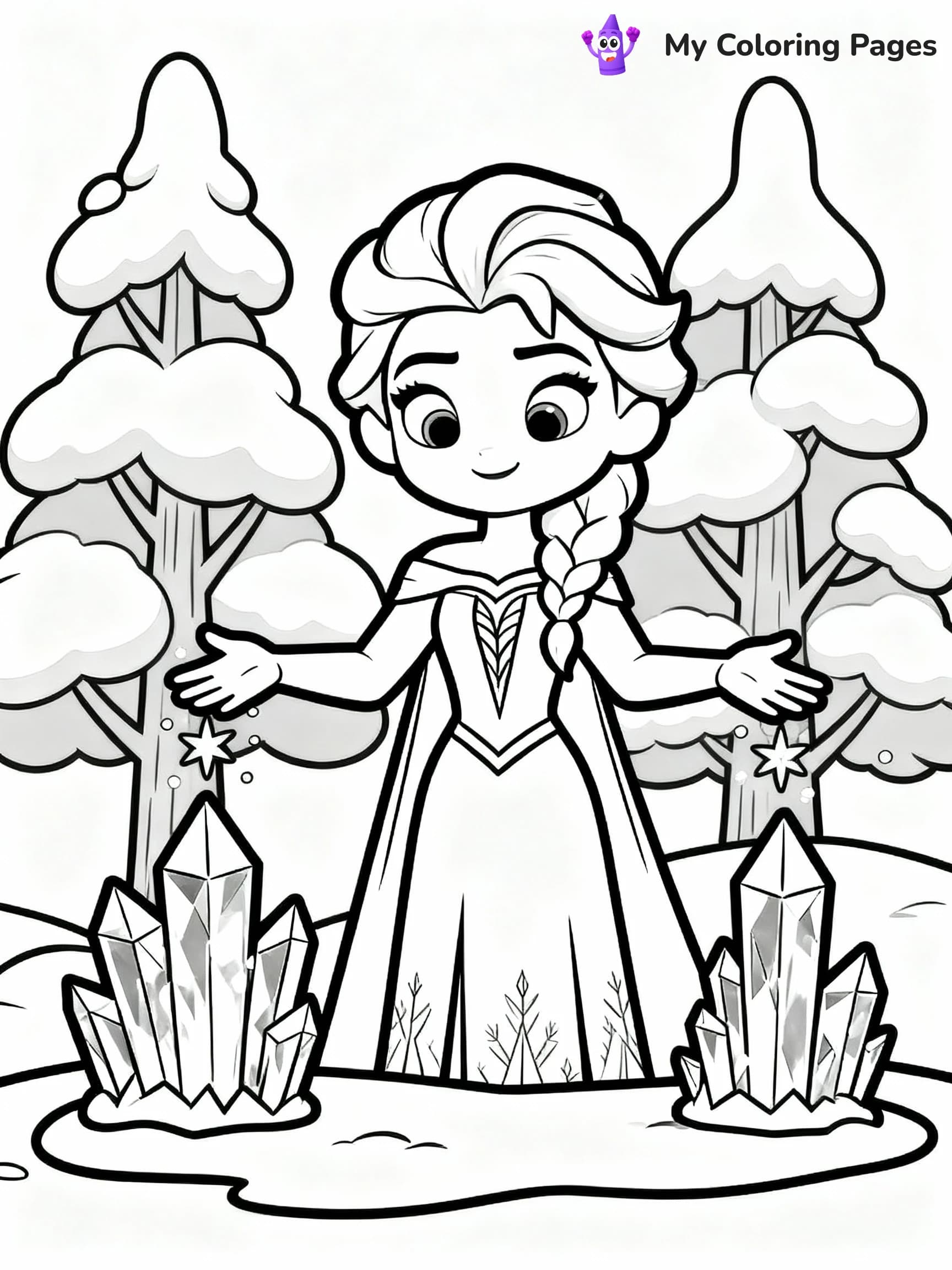Elsa Coloring Pages - 24