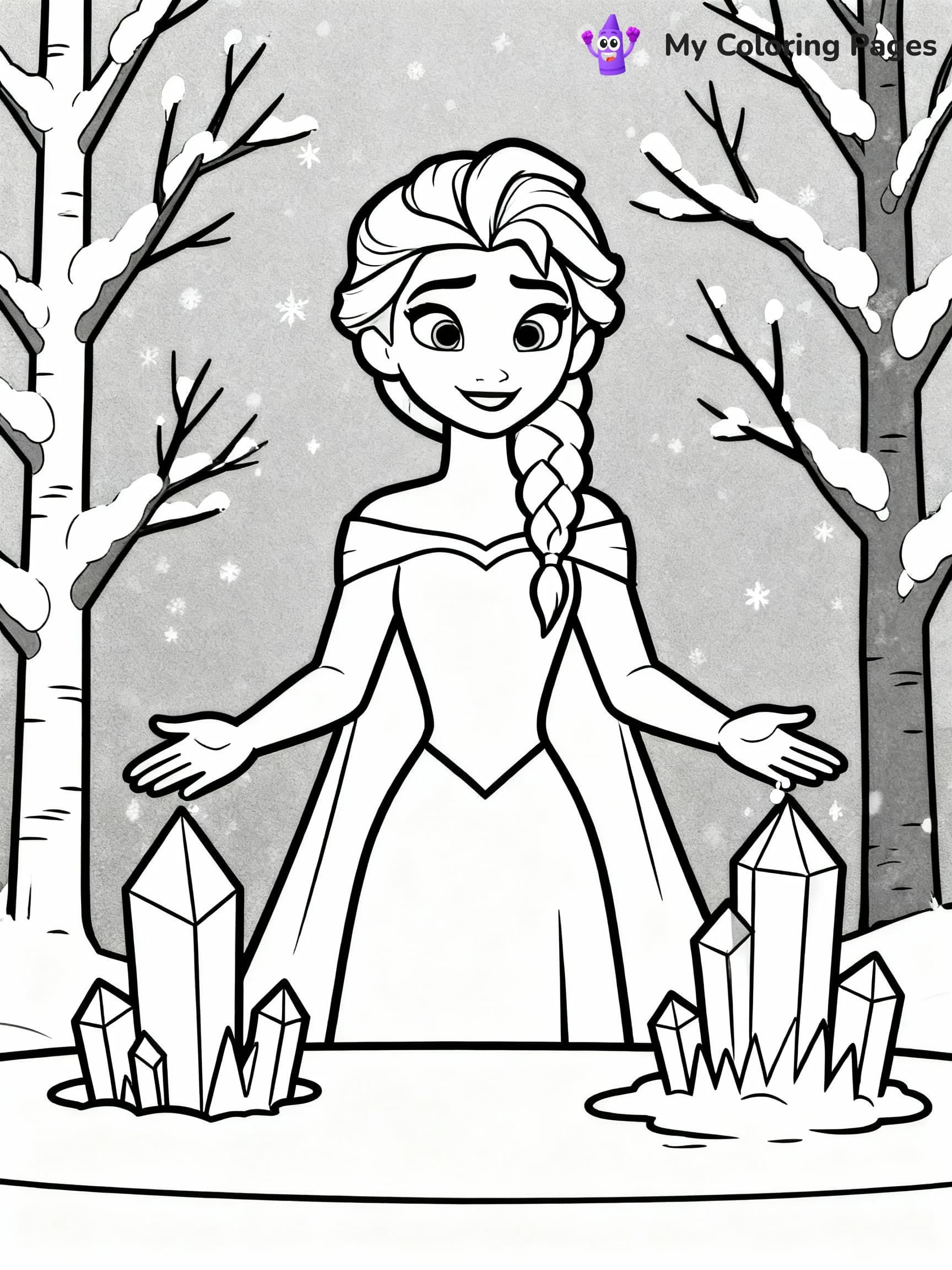 Elsa Coloring Pages - 23