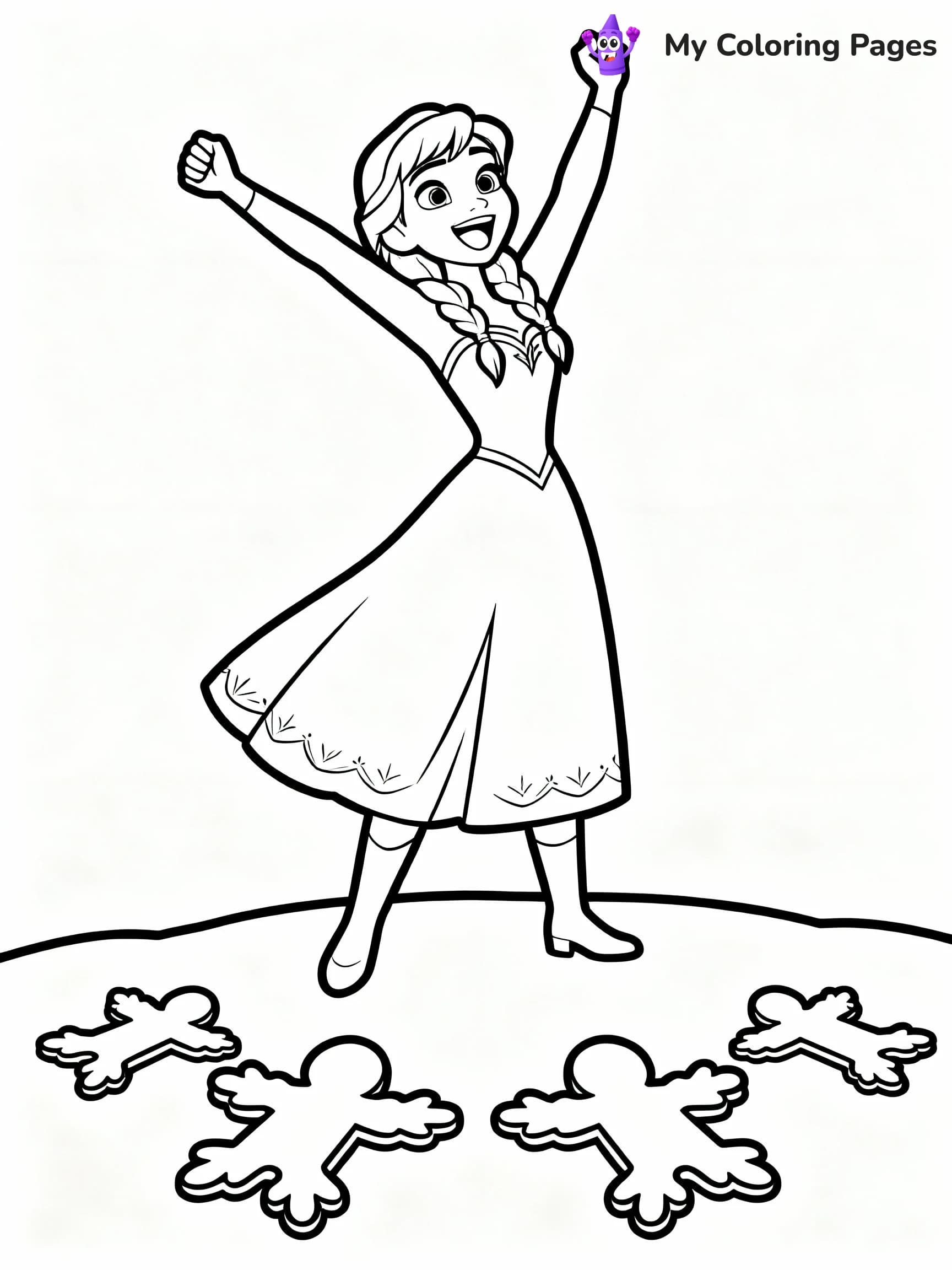 Elsa Coloring Pages - 22