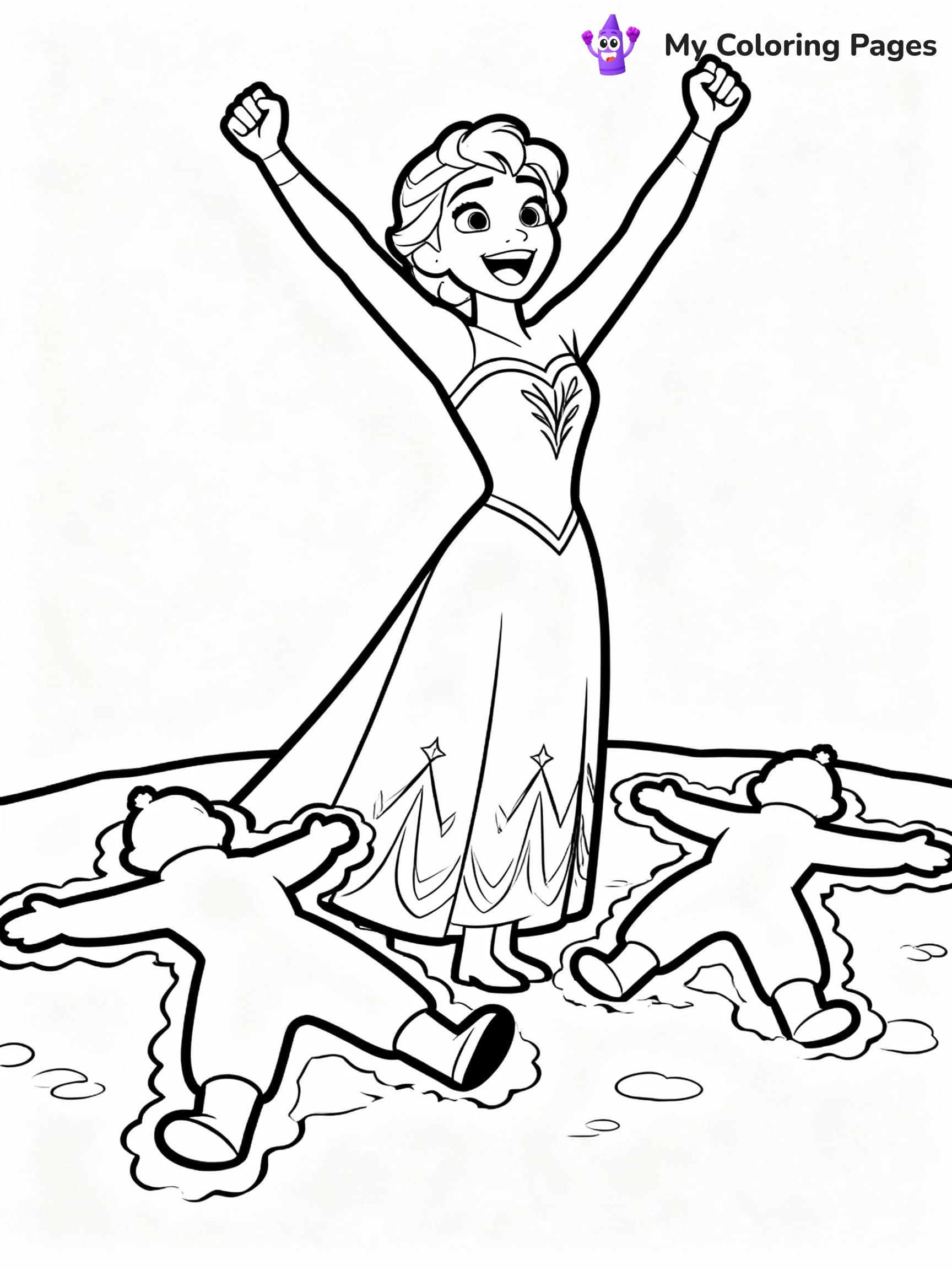 Elsa Coloring Pages - 20