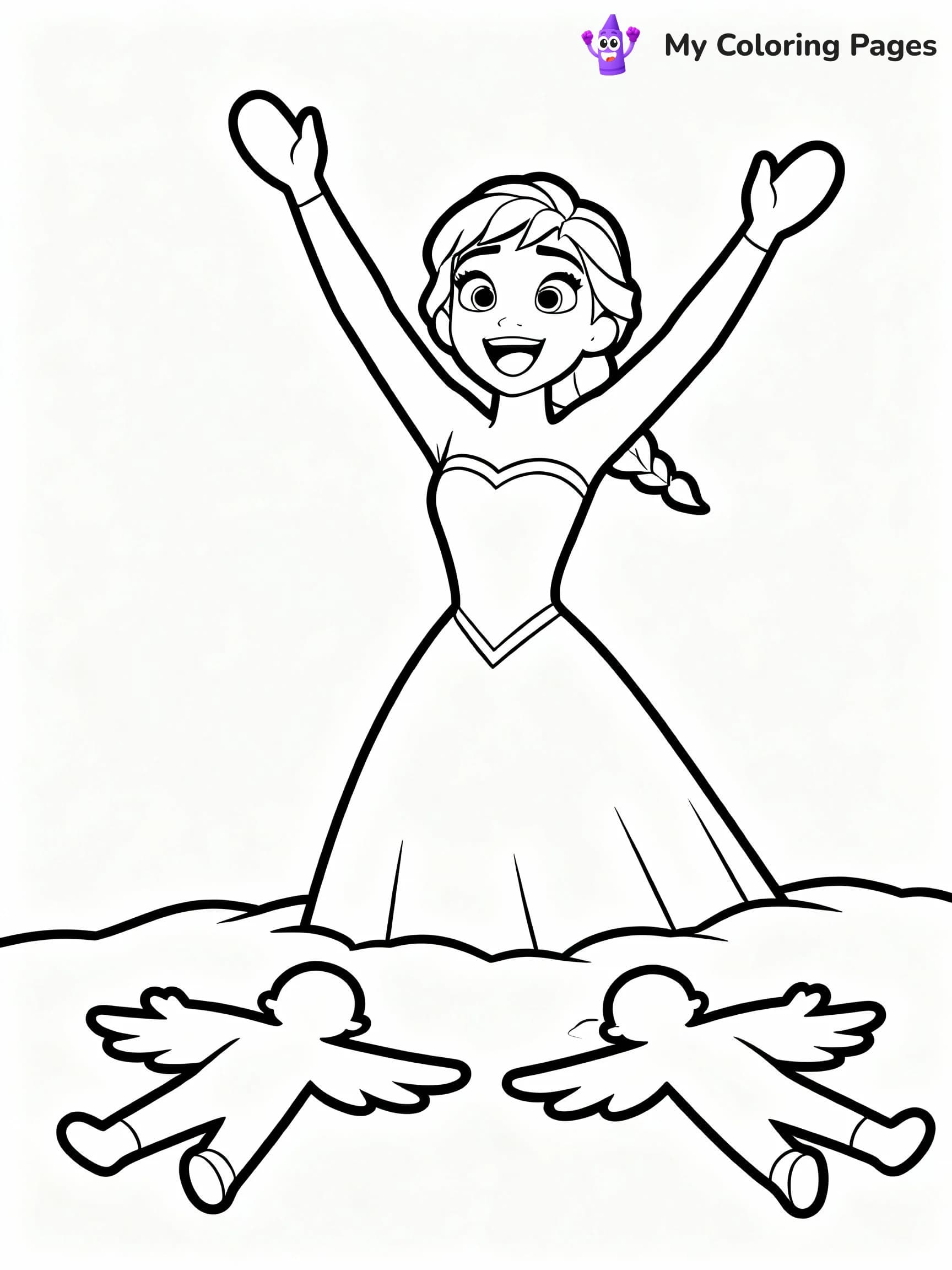 Elsa Coloring Pages - 19