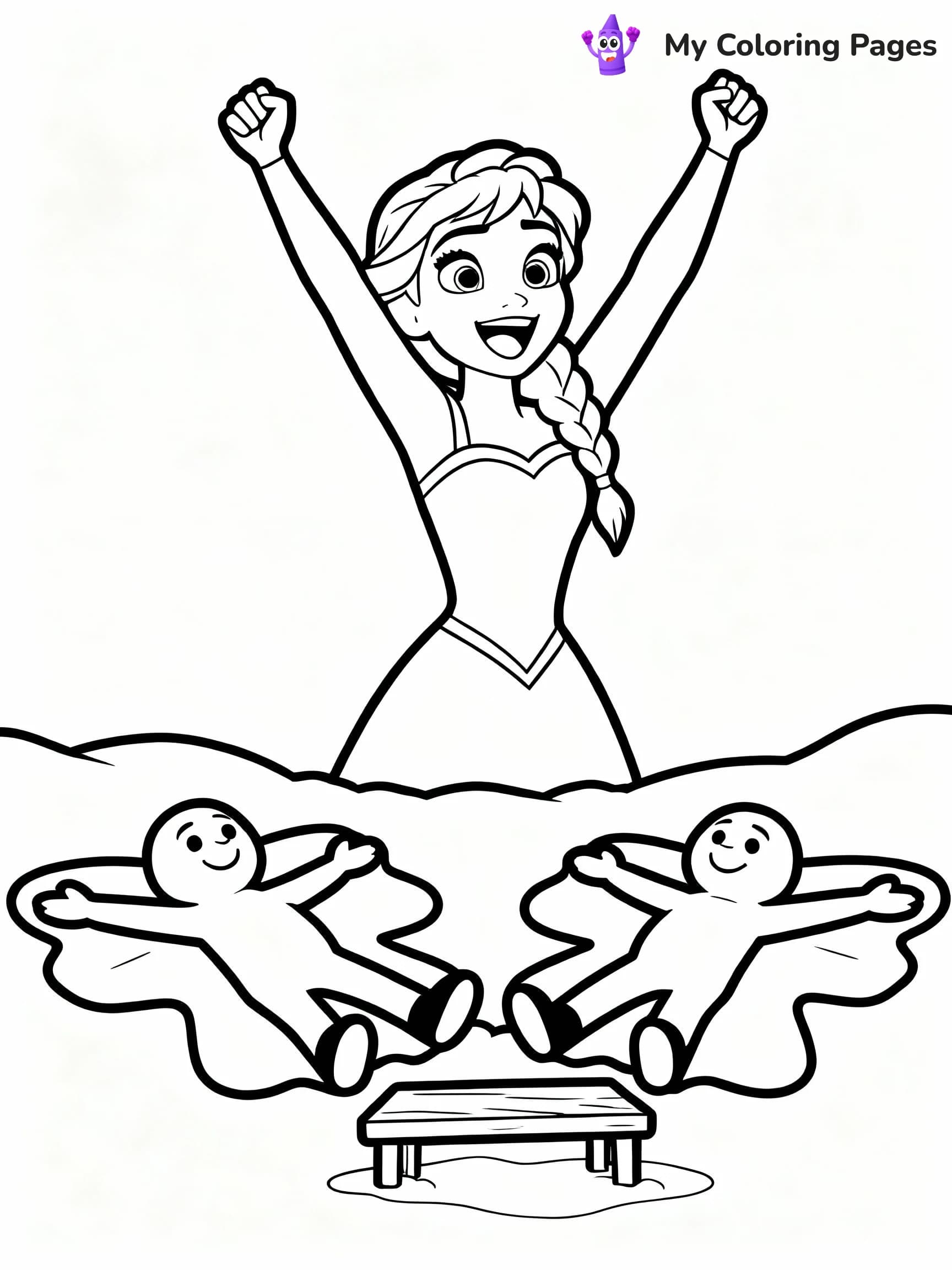 Elsa Coloring Pages - 18