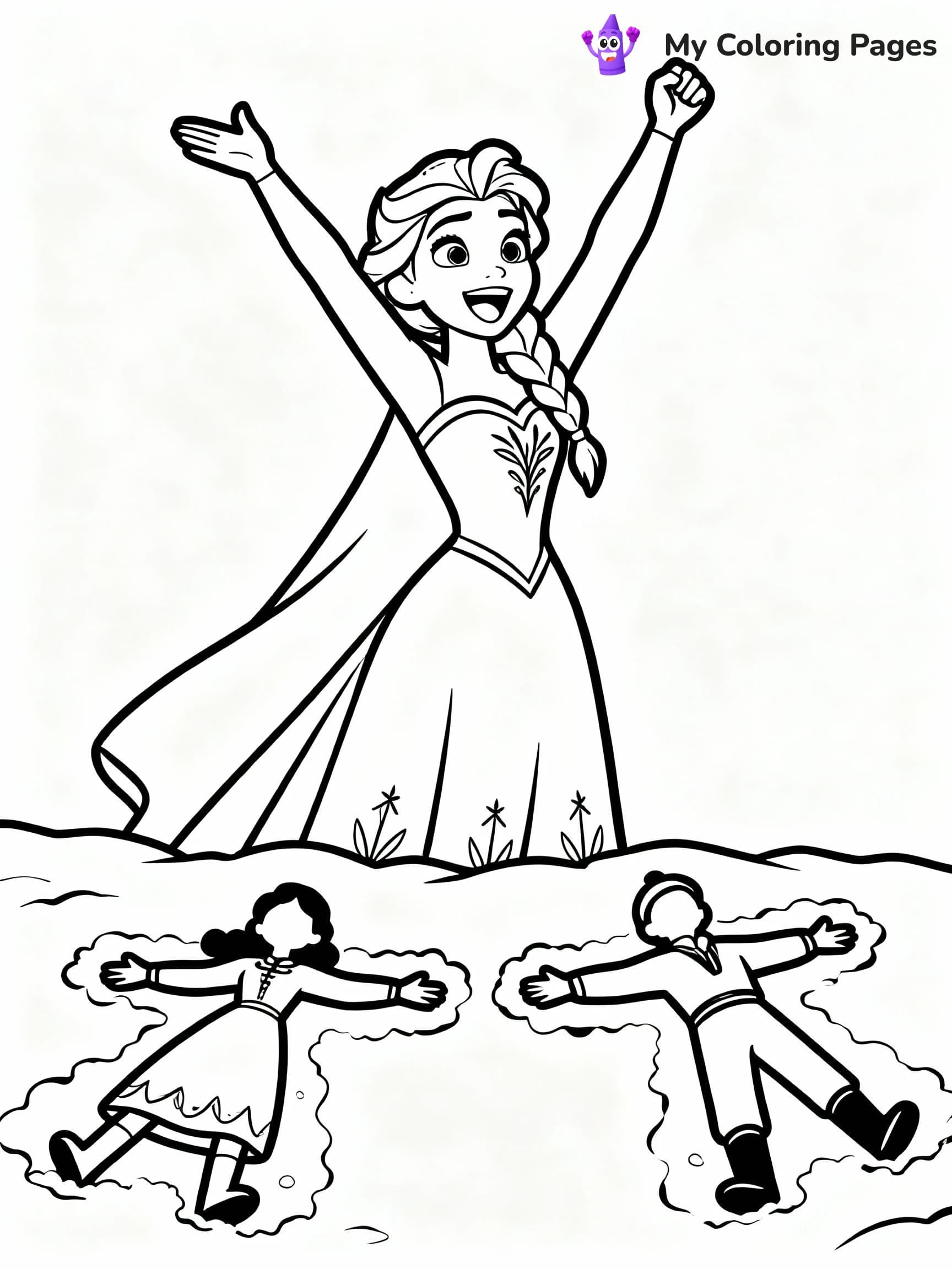 Elsa Coloring Pages - 15