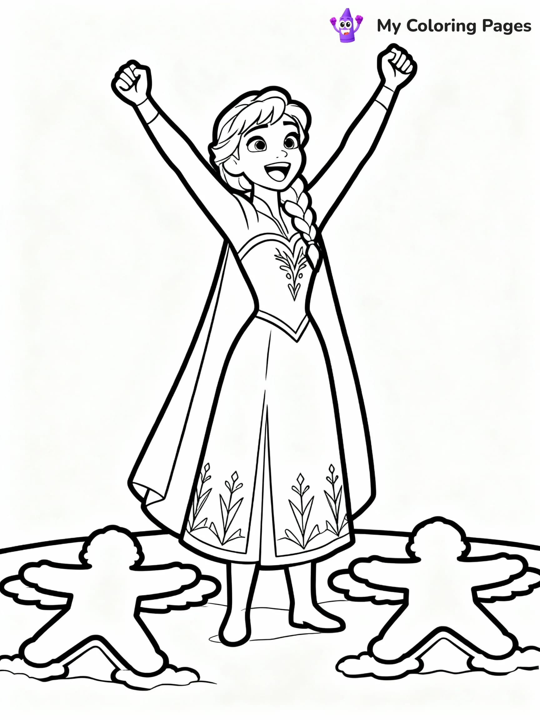 Elsa Coloring Pages - 12