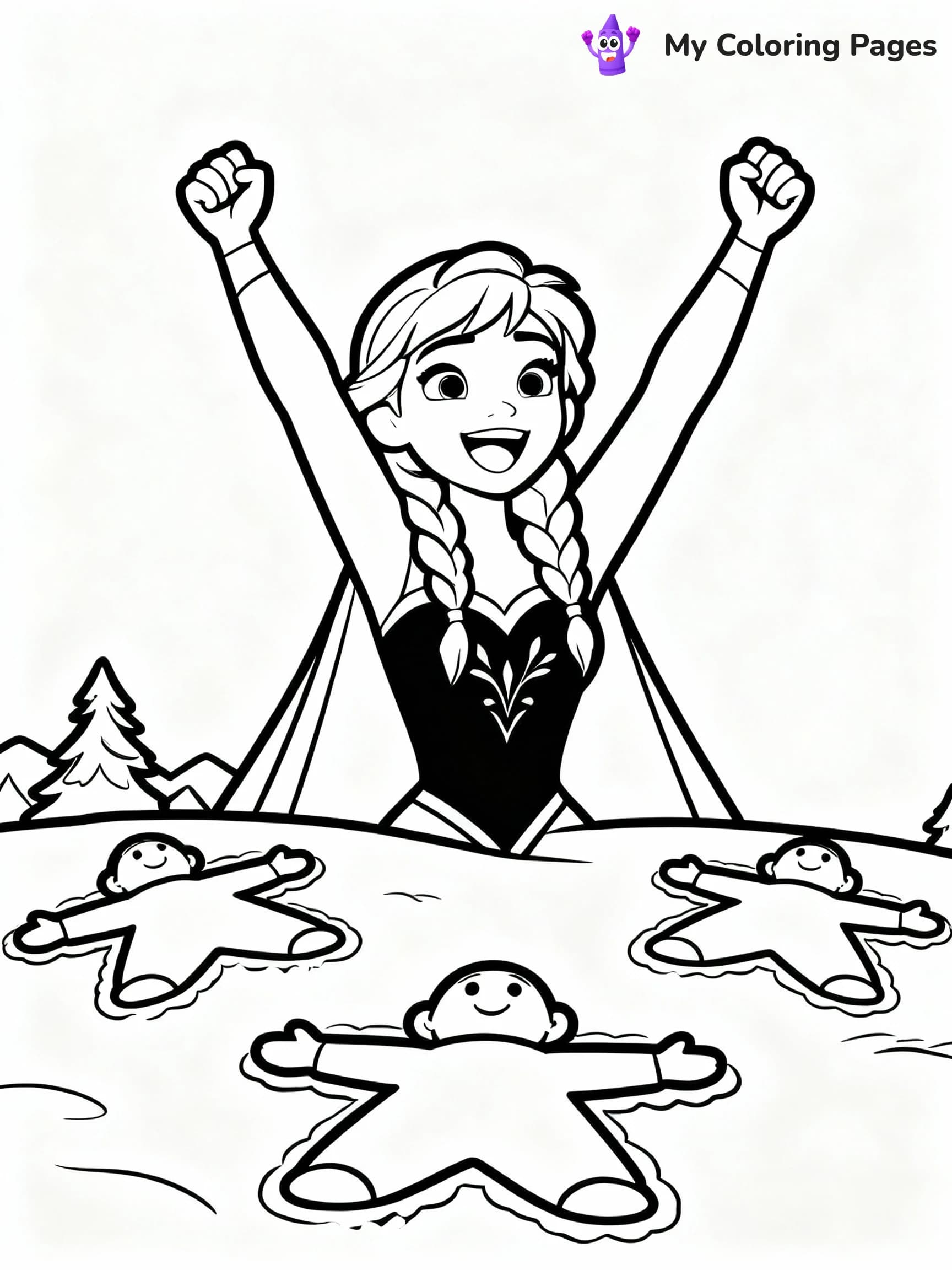 Elsa Coloring Pages - 11