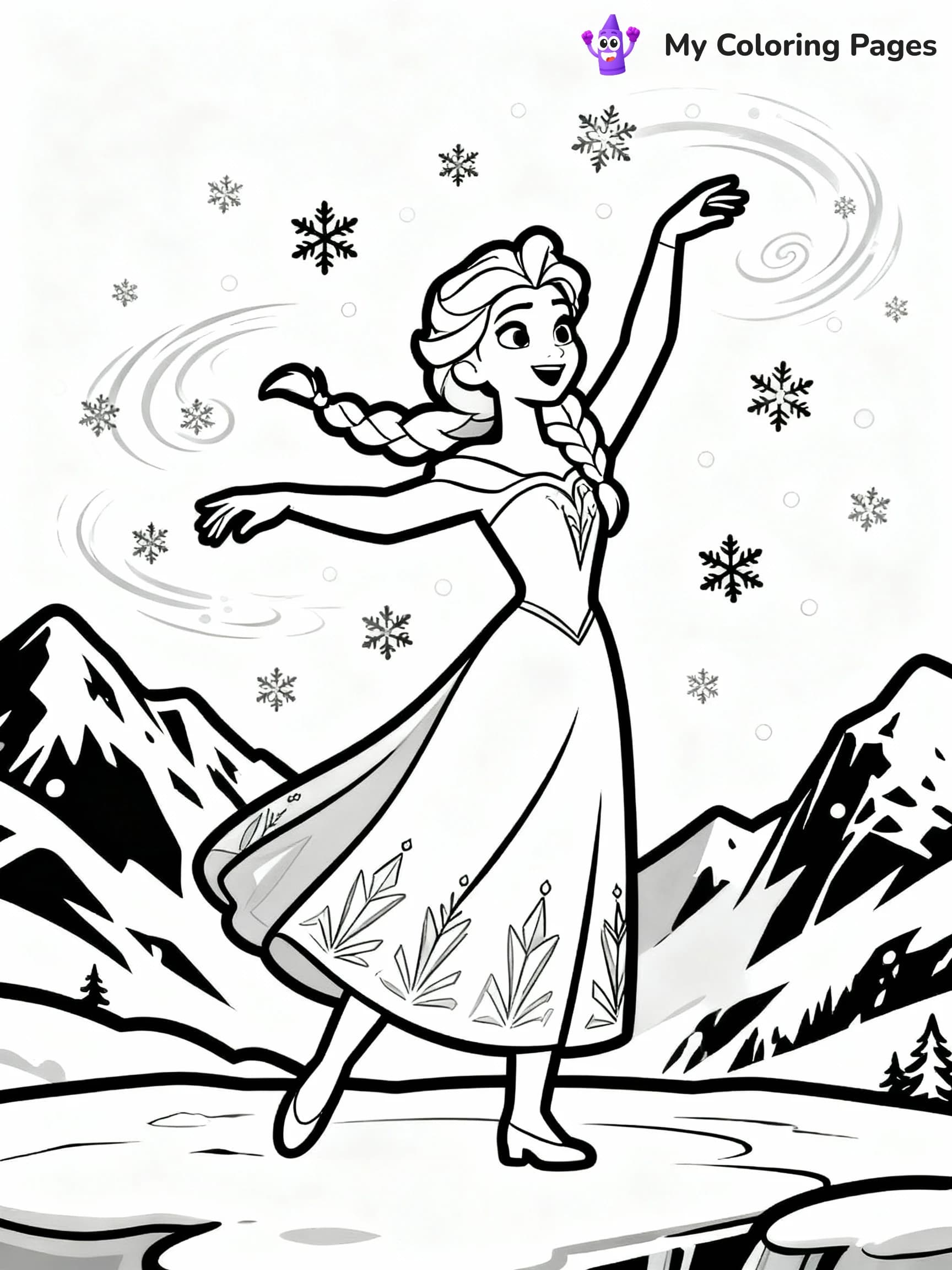 Elsa Coloring Pages - 6