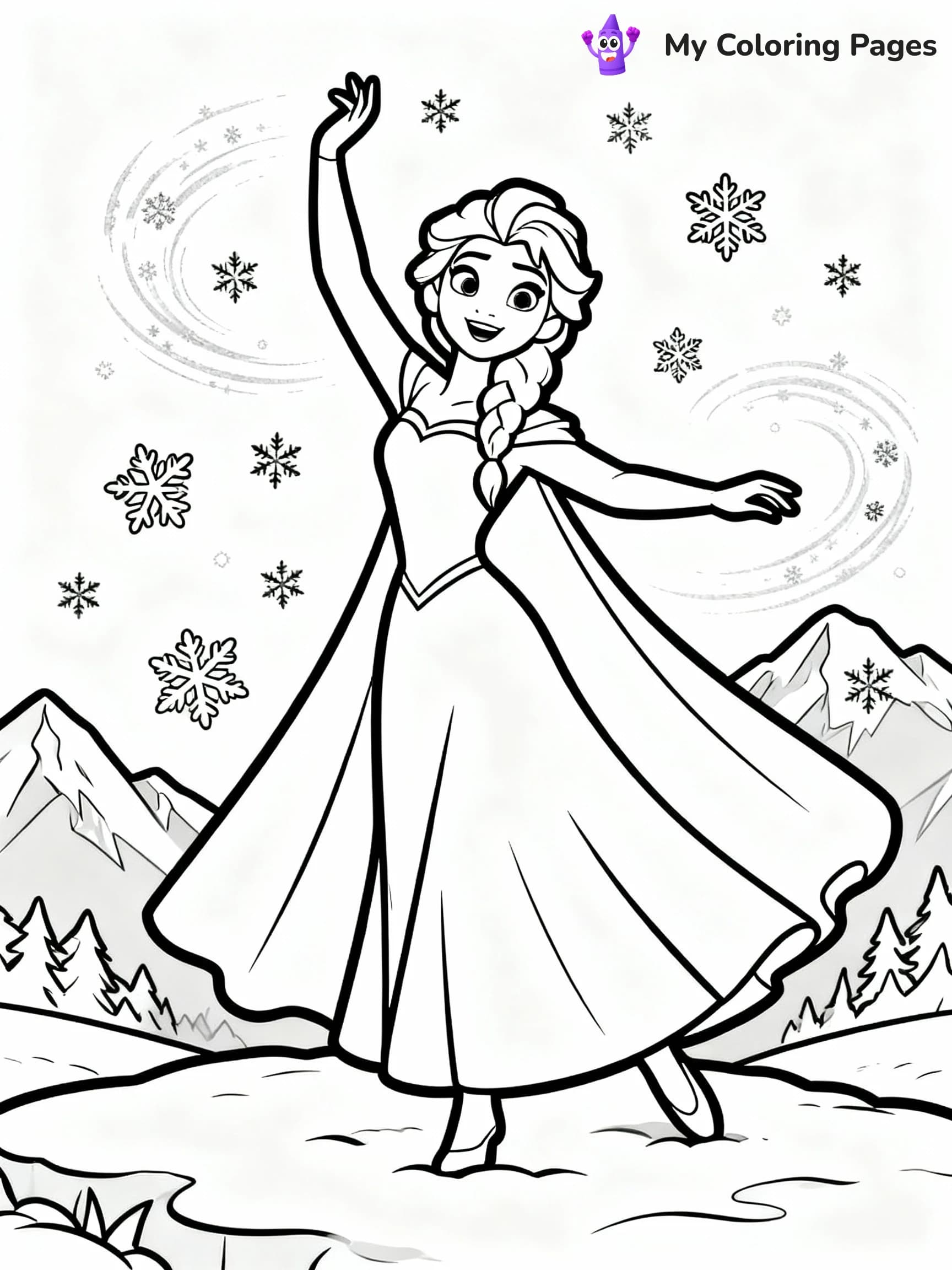 Elsa Coloring Pages - 3