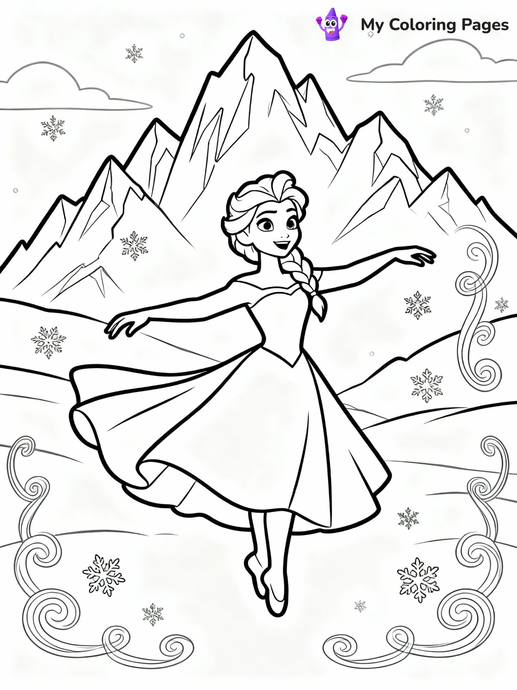 Elsa Coloring Pages - 2