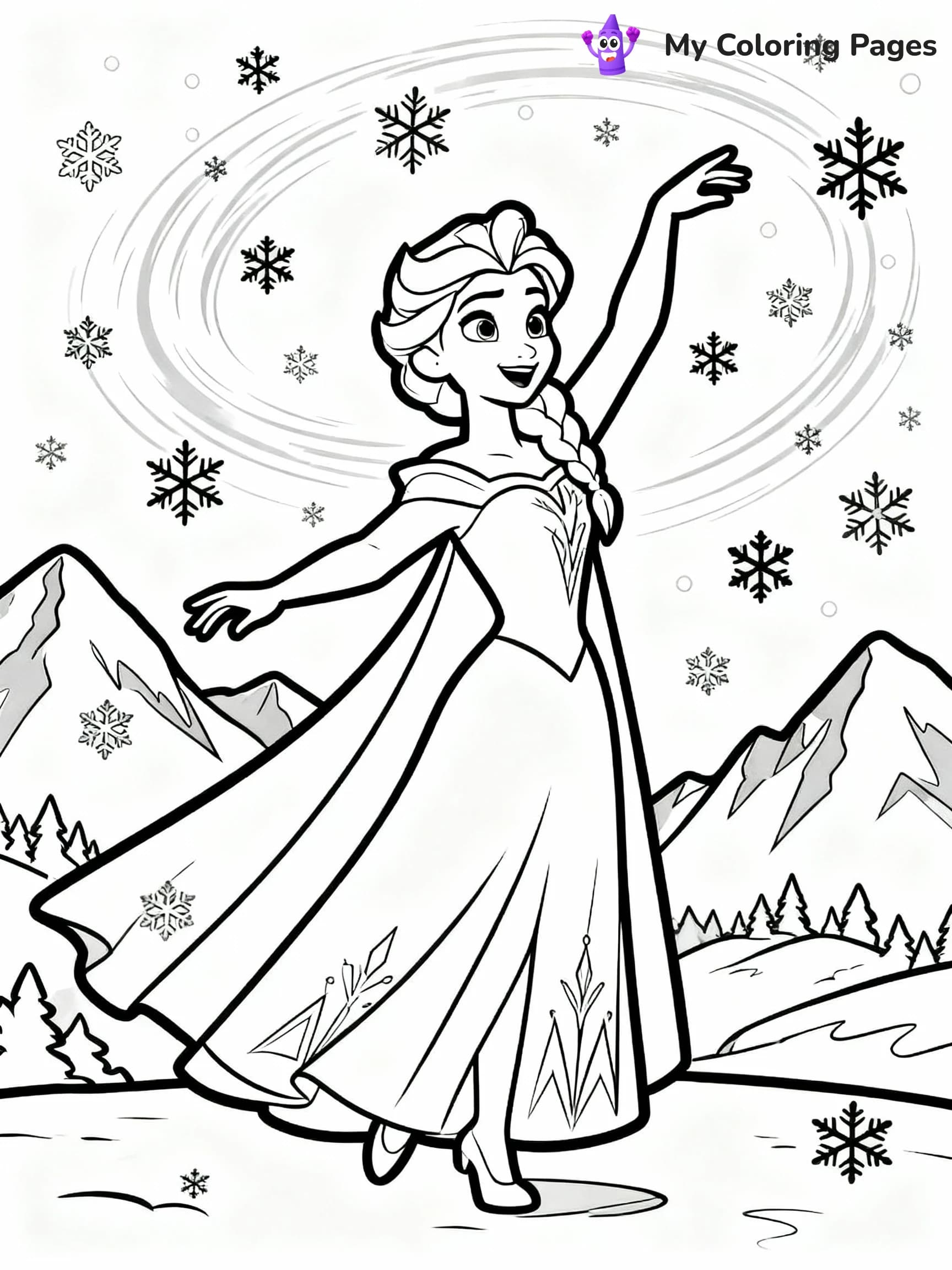 Elsa Coloring Pages - 1