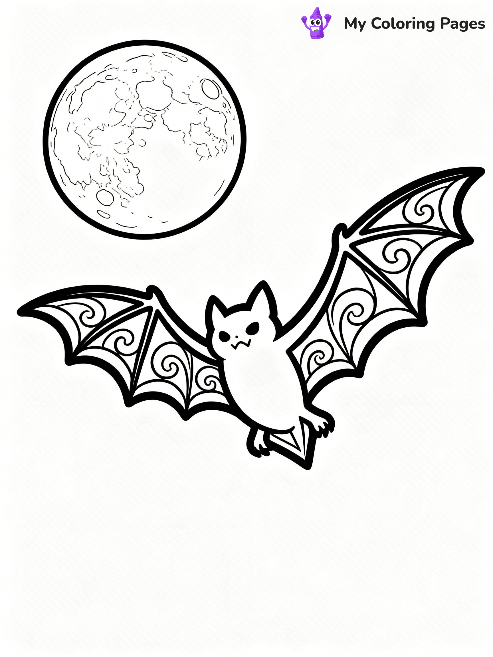 Bat Coloring Pages - 26