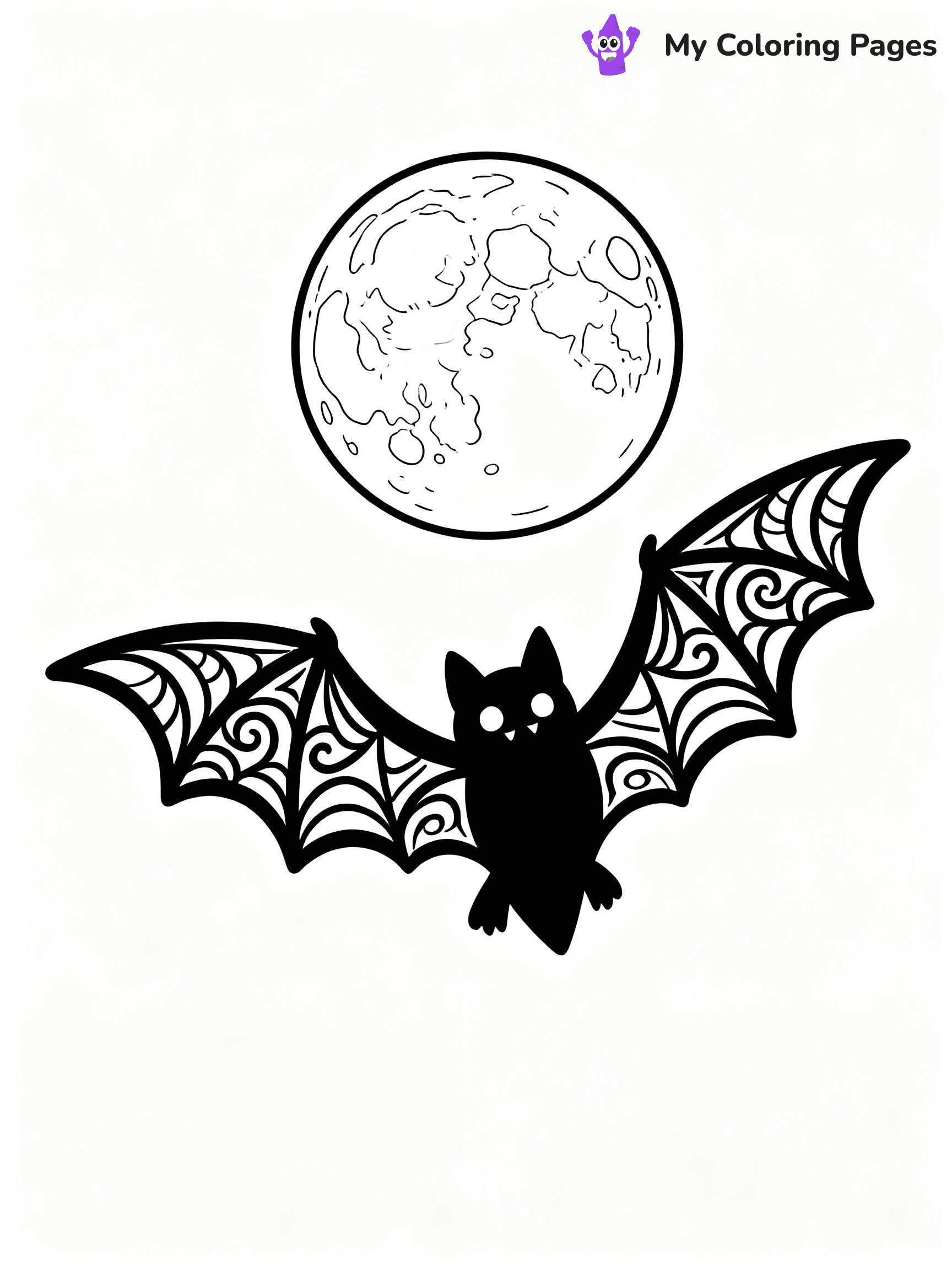 Bat Coloring Pages - 25