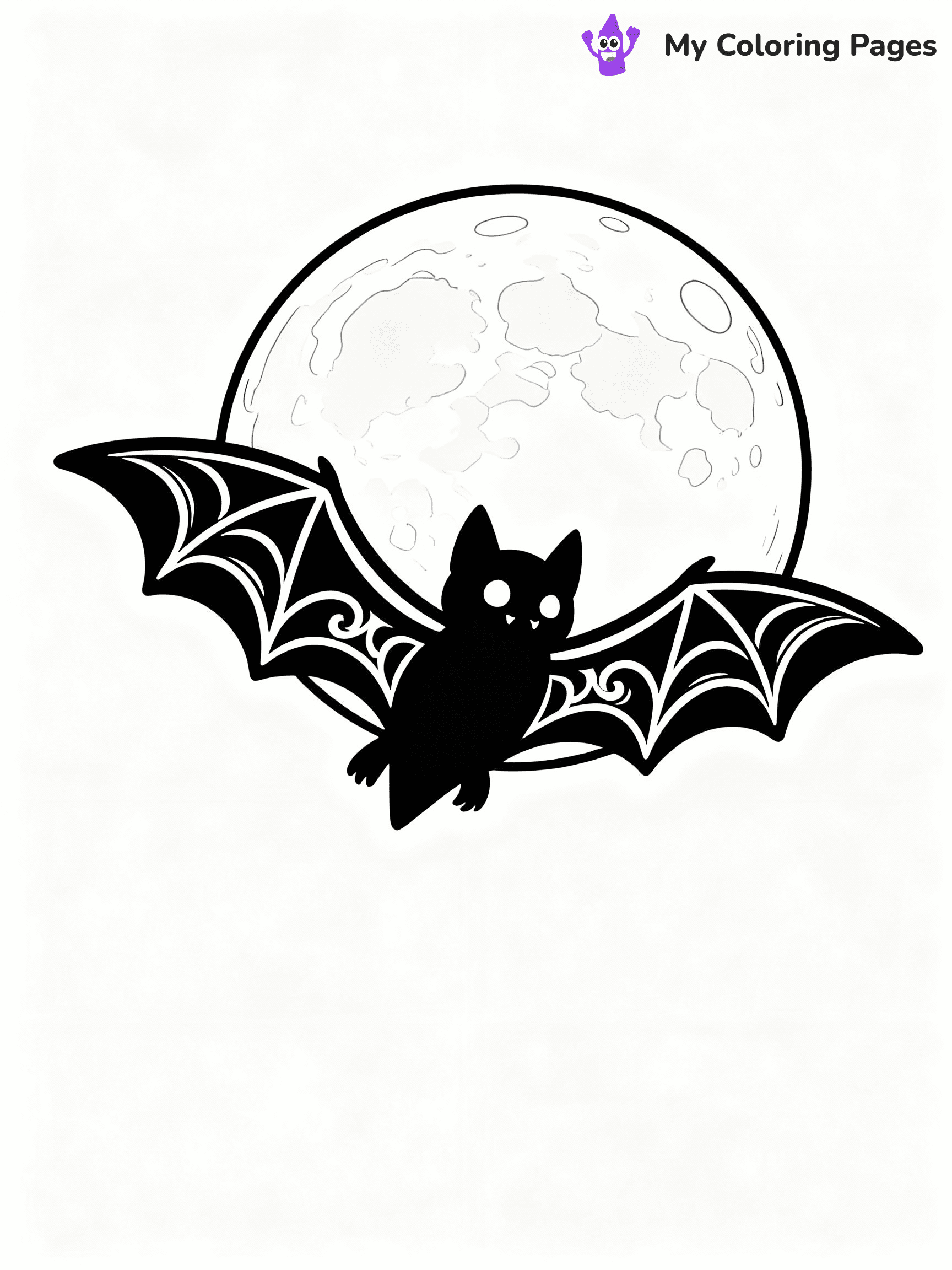 Bat Coloring Pages - 24