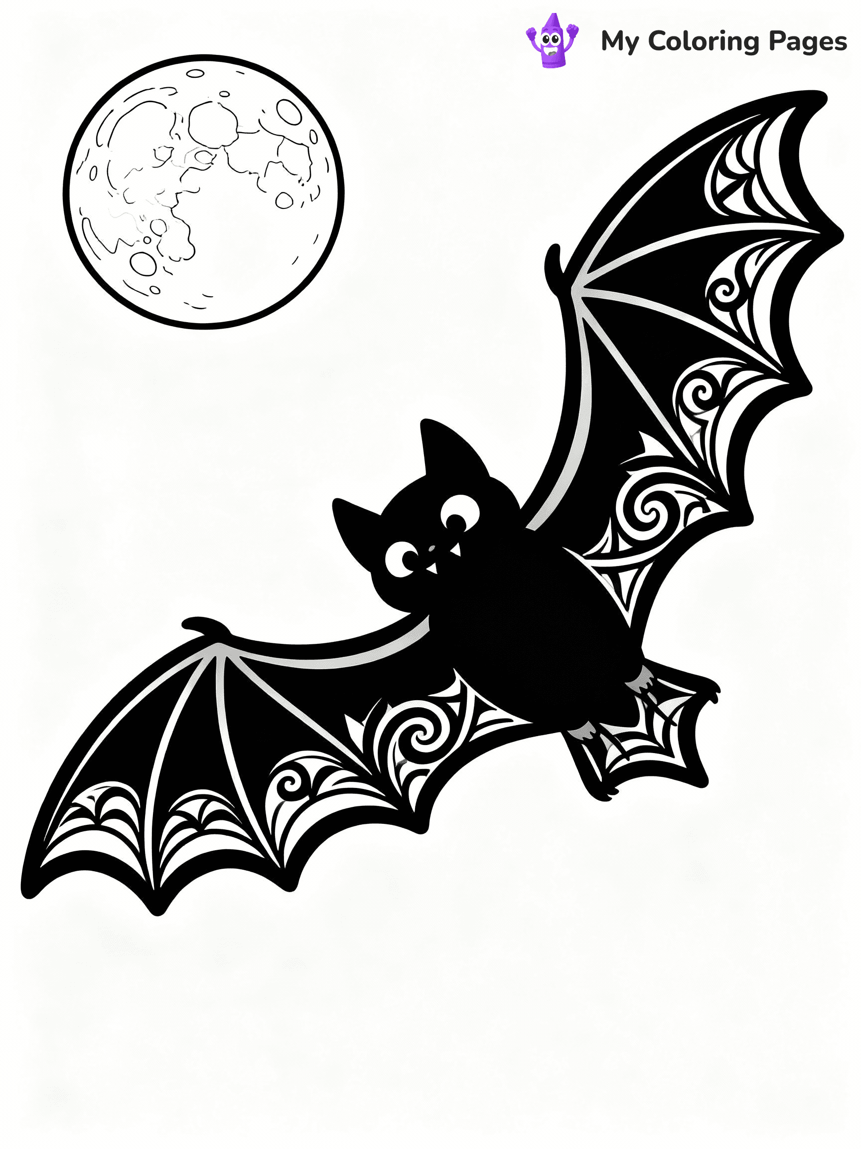 Bat Coloring Pages - 22