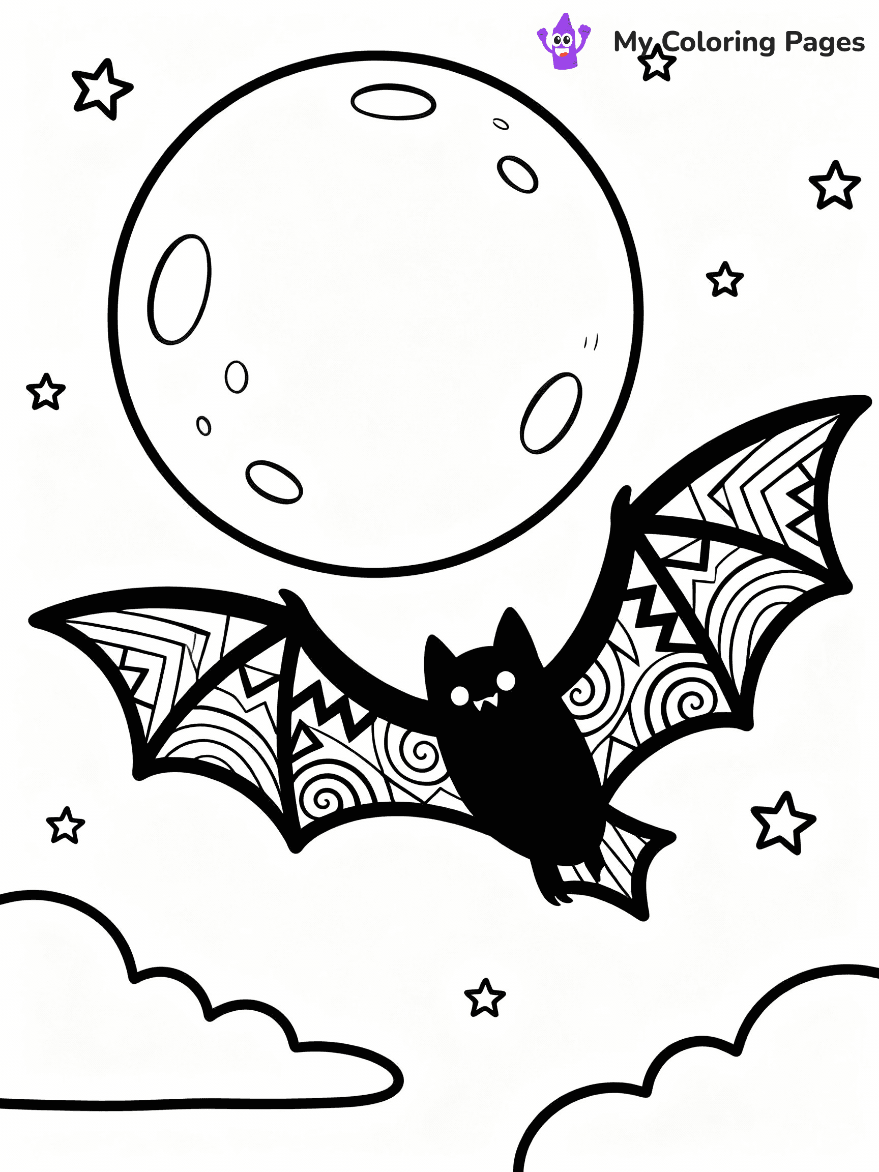 Bat Coloring Pages - 21