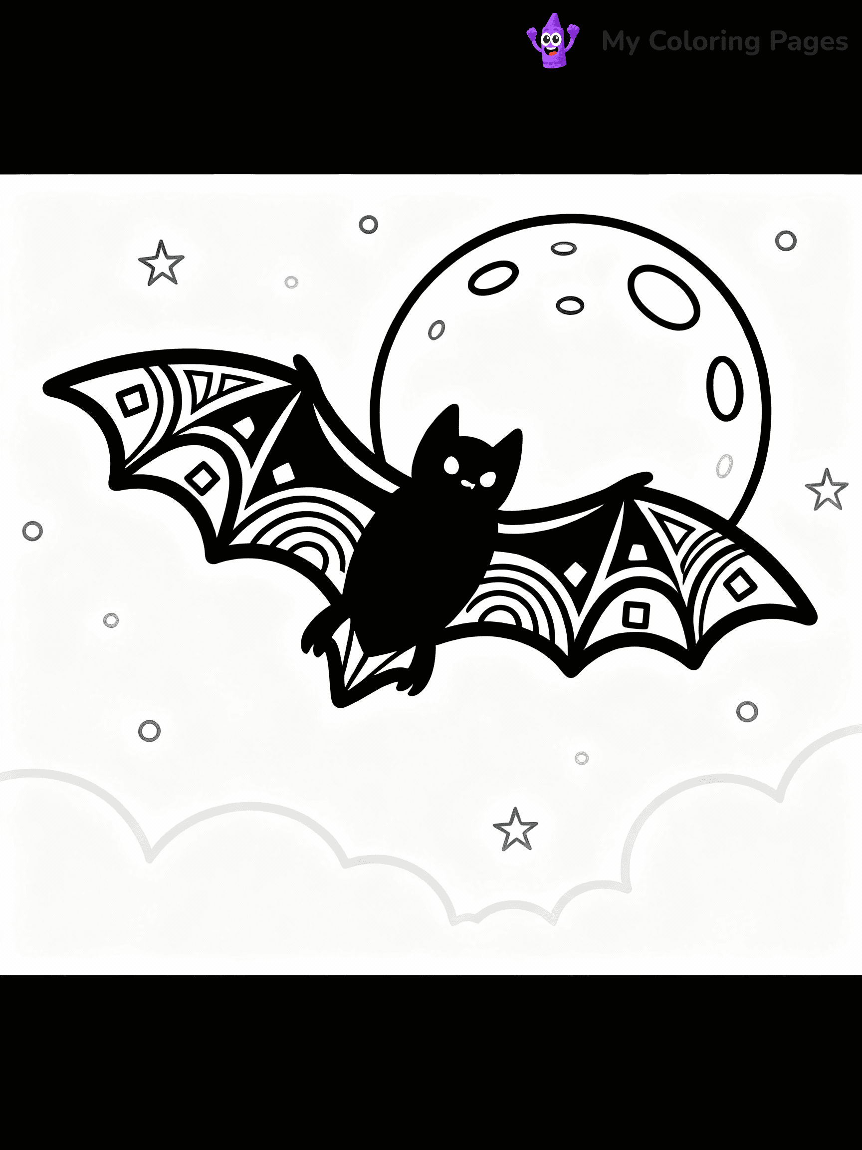 Bat Coloring Pages - 18