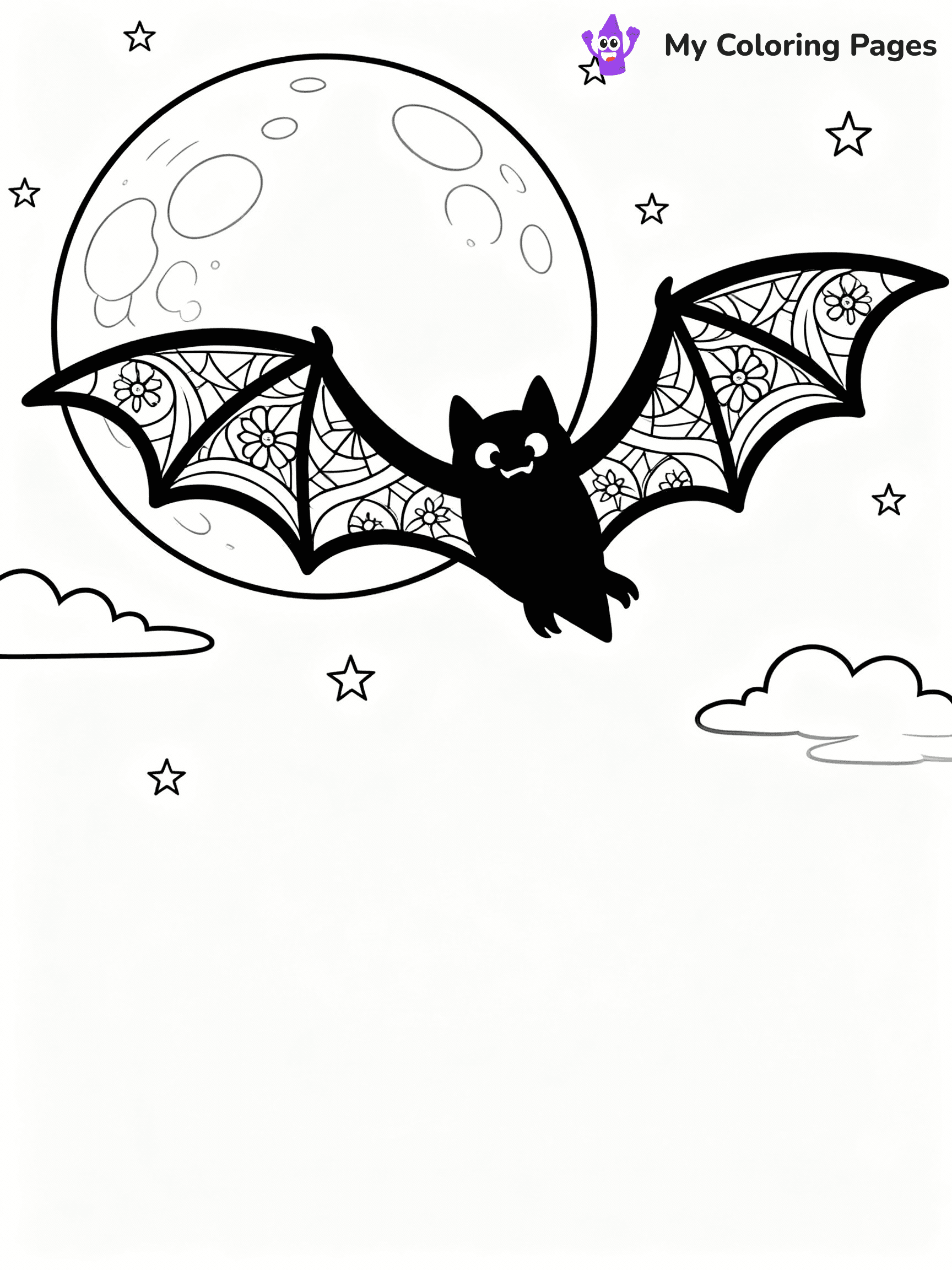 Bat Coloring Pages - 16