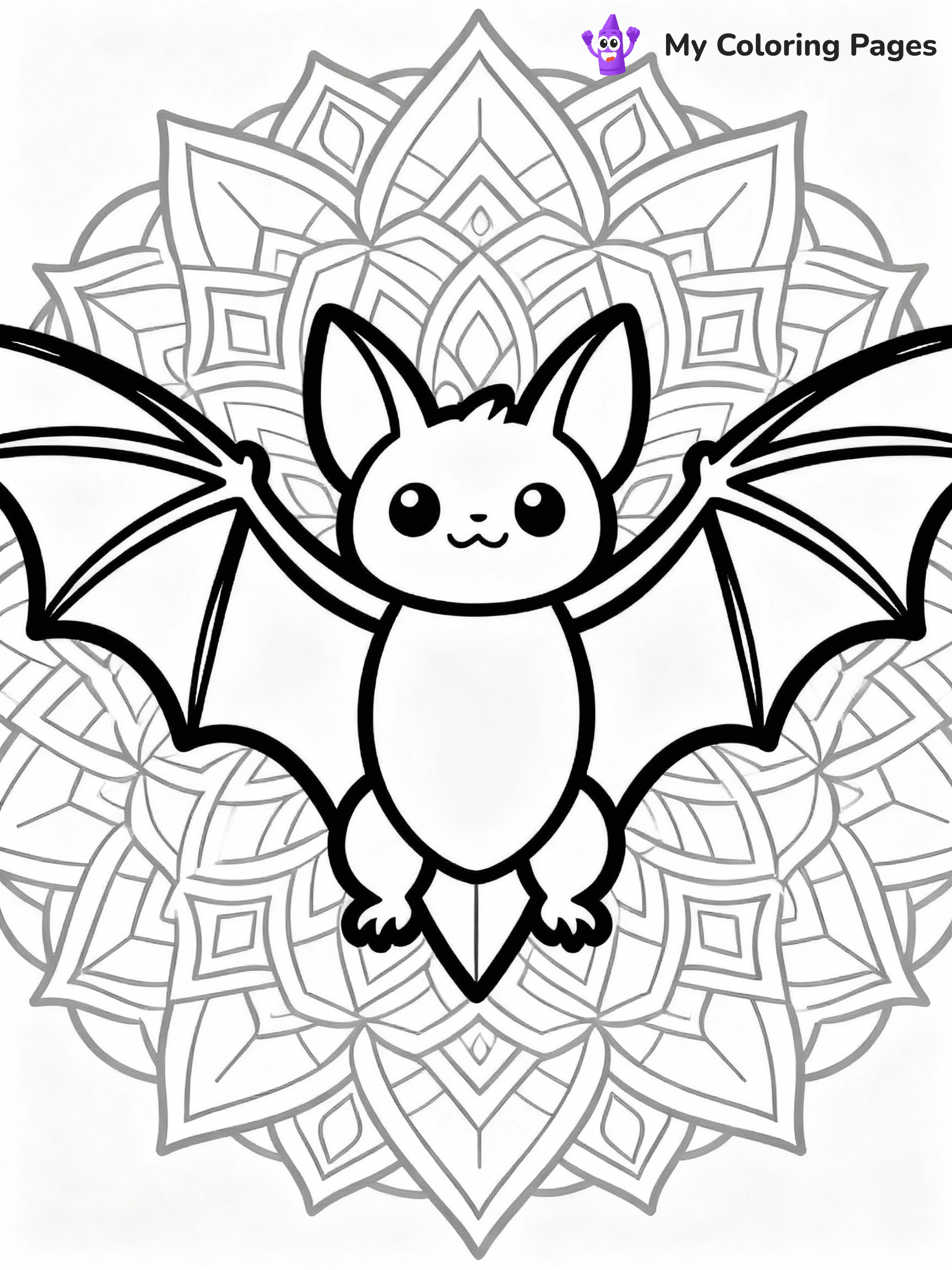 Bat Coloring Pages - 11