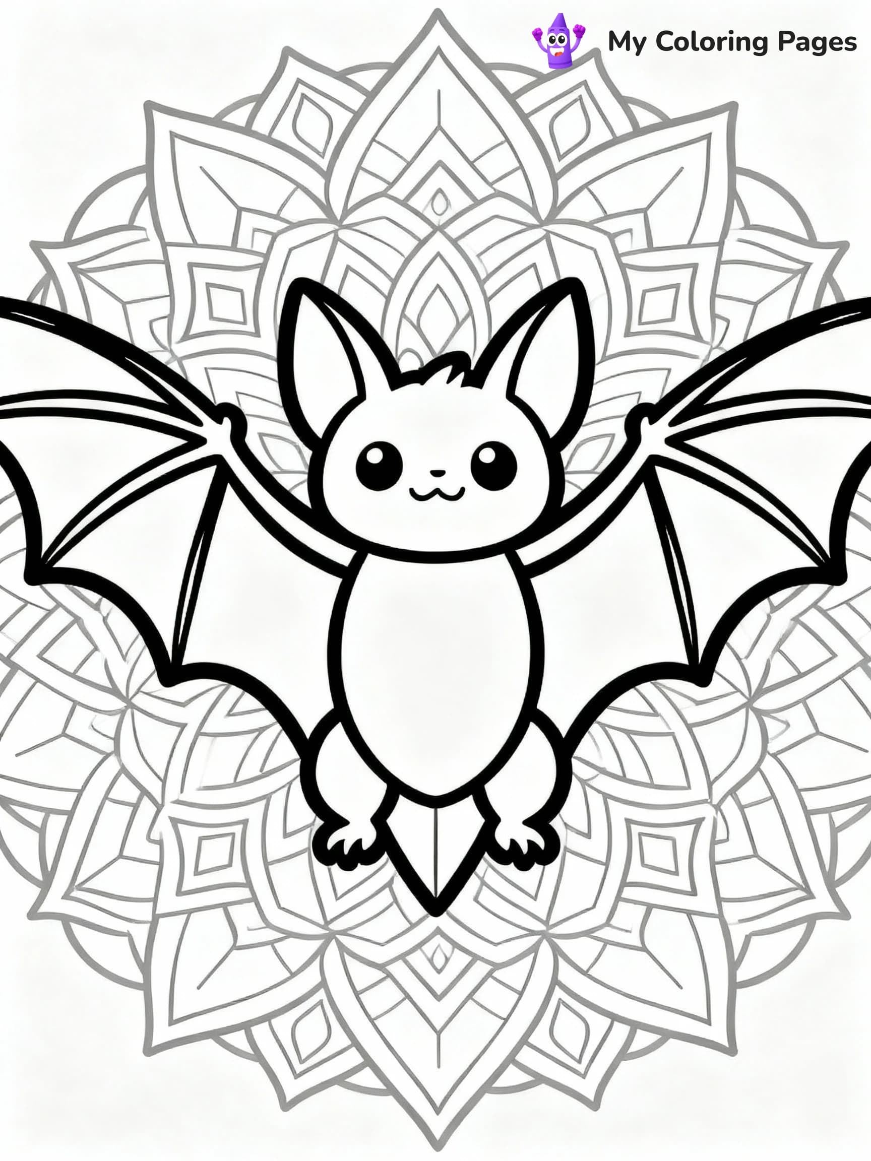 Bat Coloring Pages - 11