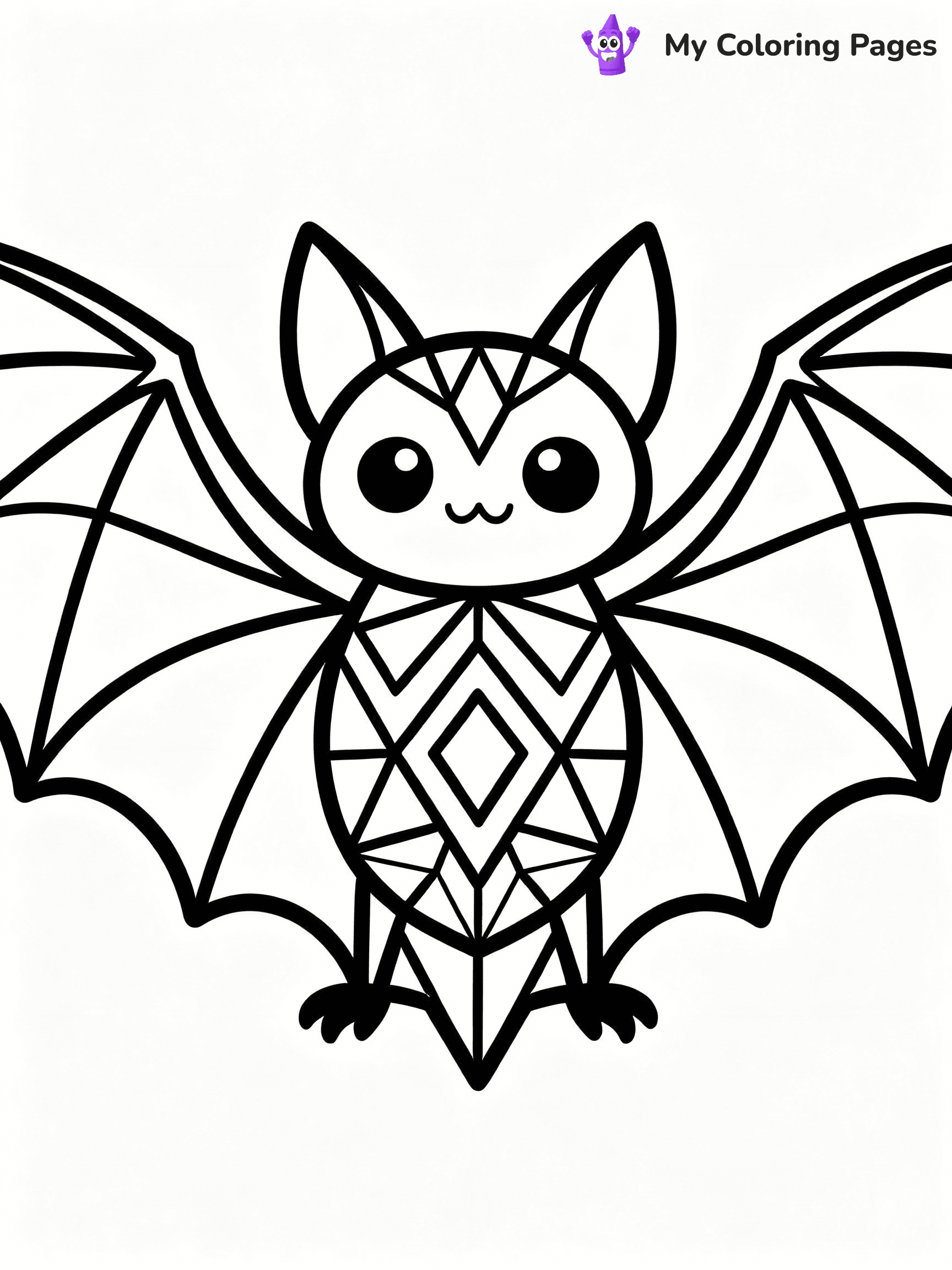 Bat Coloring Pages - 8