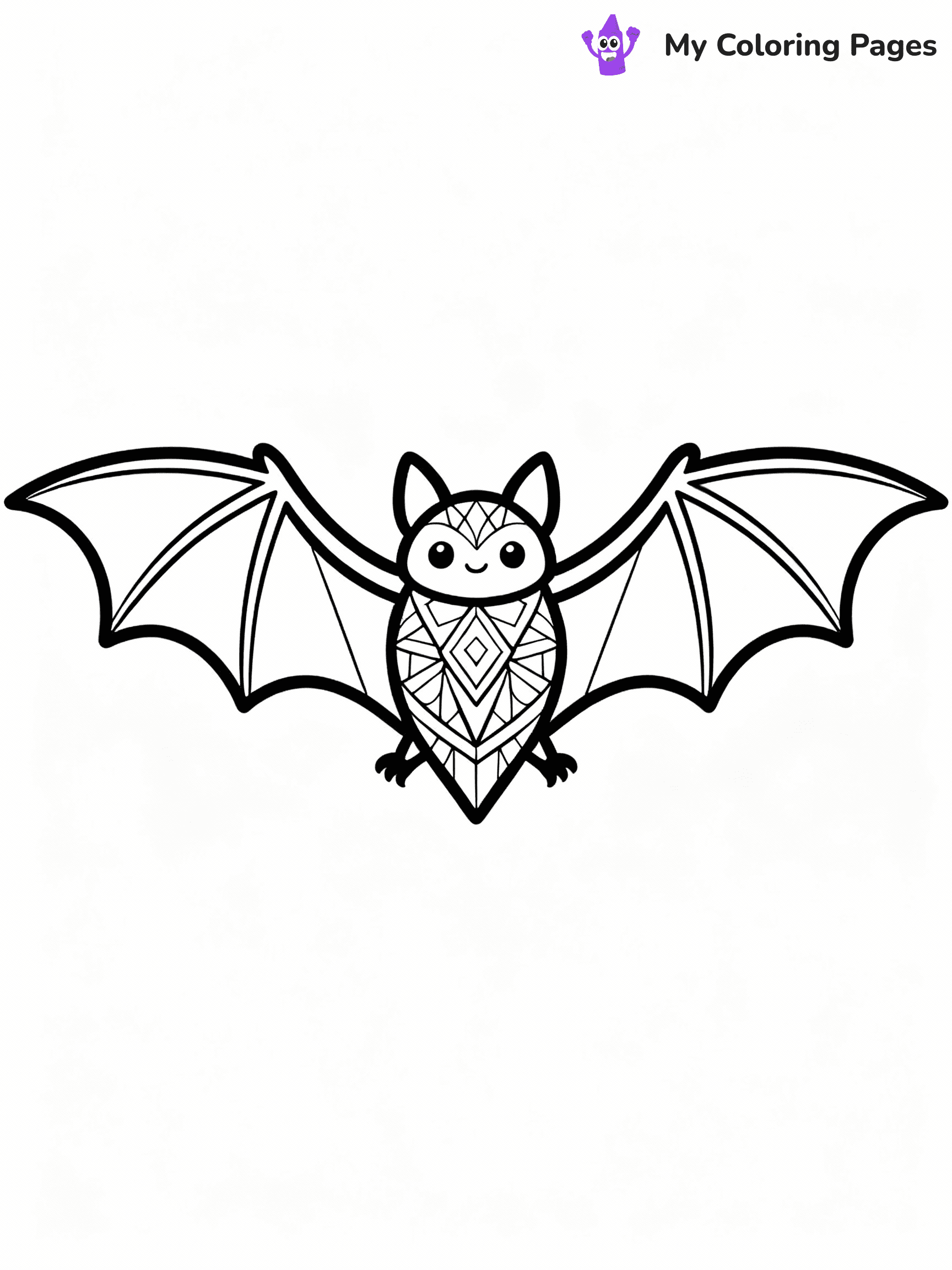 Bat Coloring Pages - 7