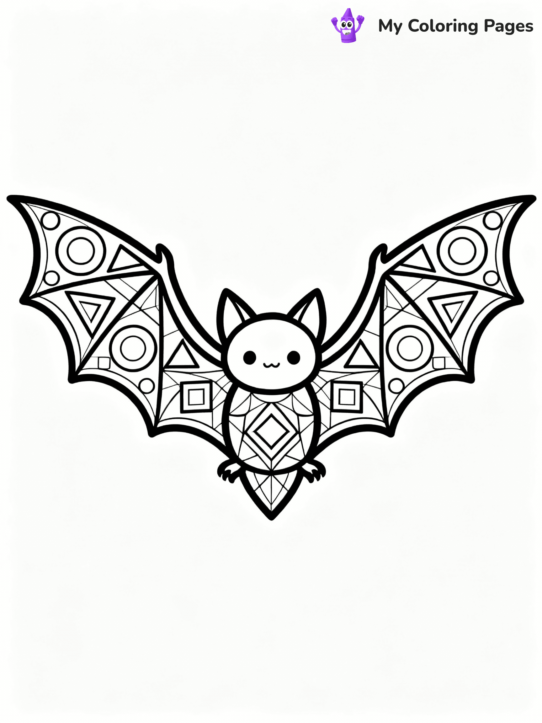 Bat Coloring Pages - 6