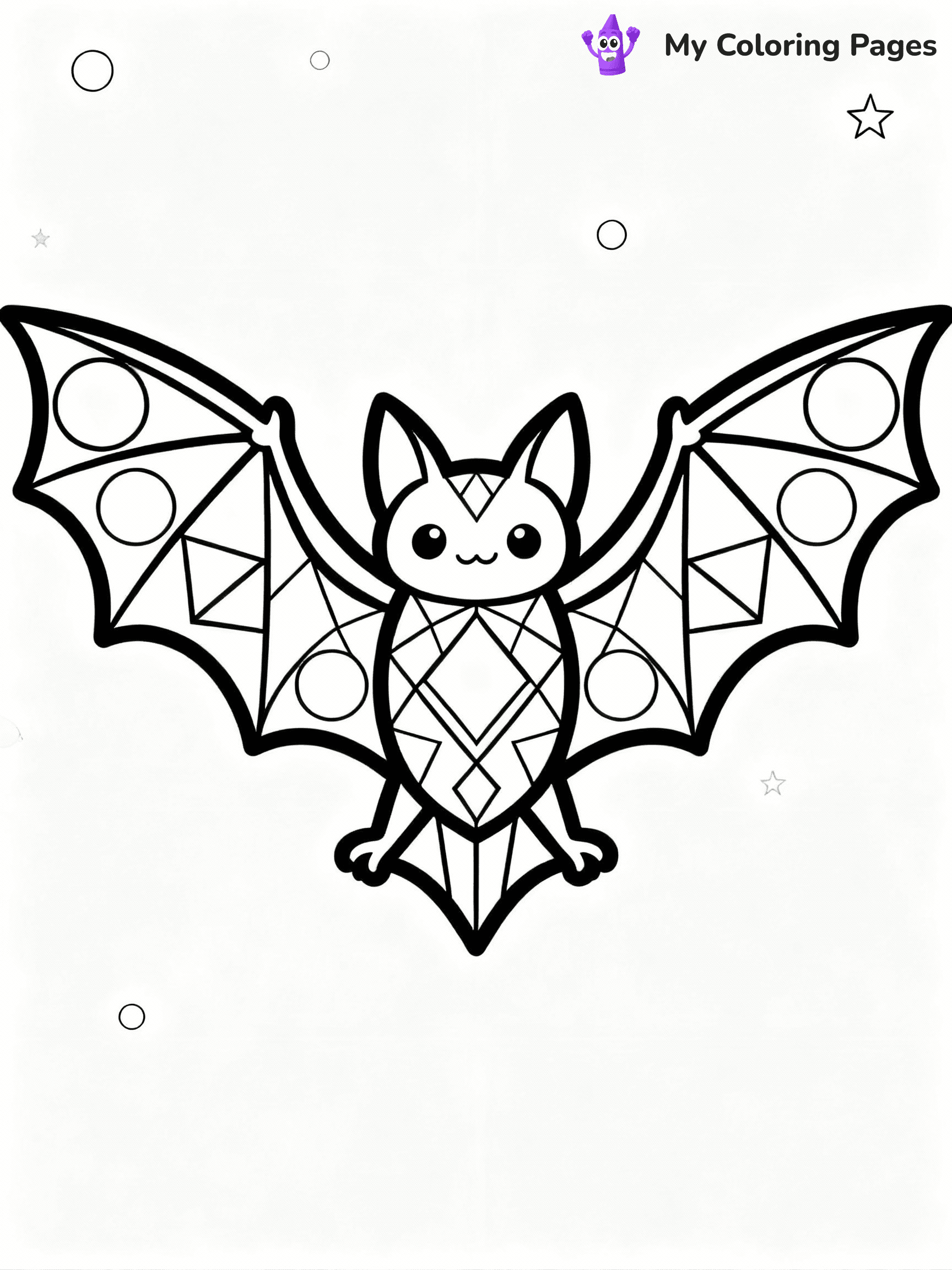 Bat Coloring Pages - 5
