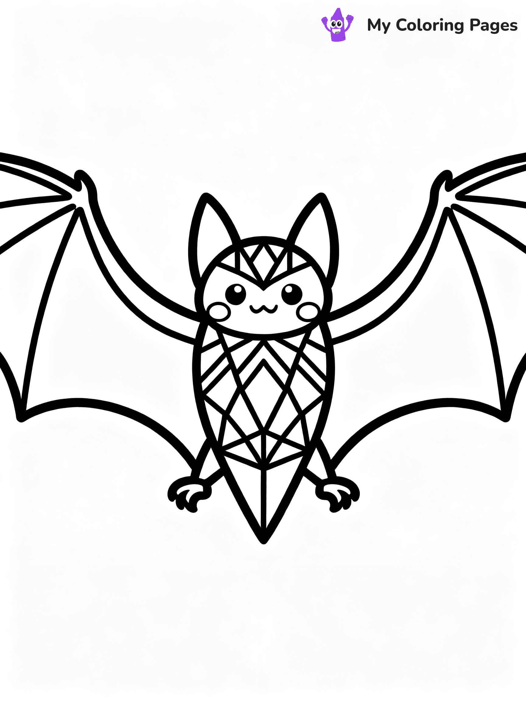 Bat Coloring Pages - 4