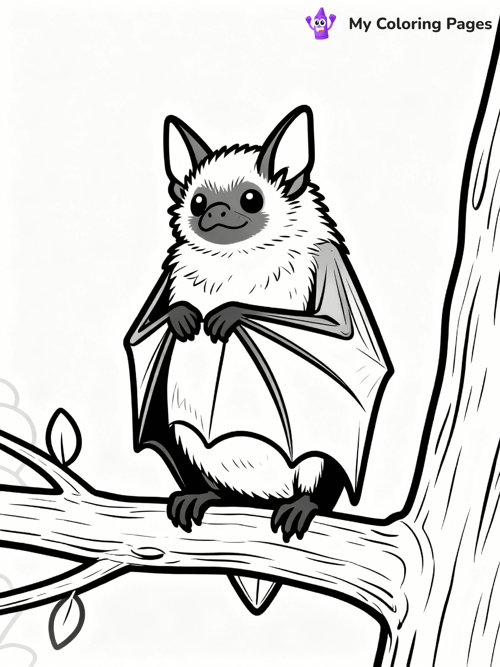 Bat Coloring Pages - 1