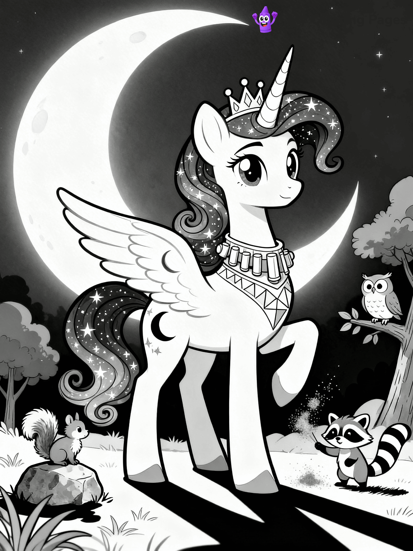 Princess Luna Coloring Pages - 28