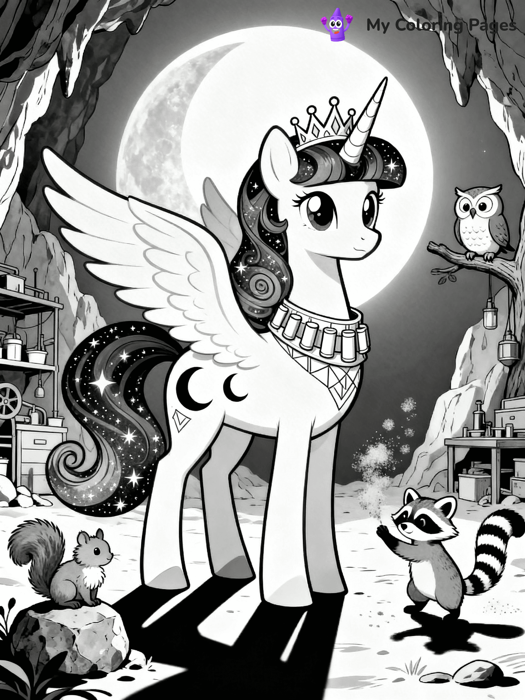 Princess Luna Coloring Pages - 27