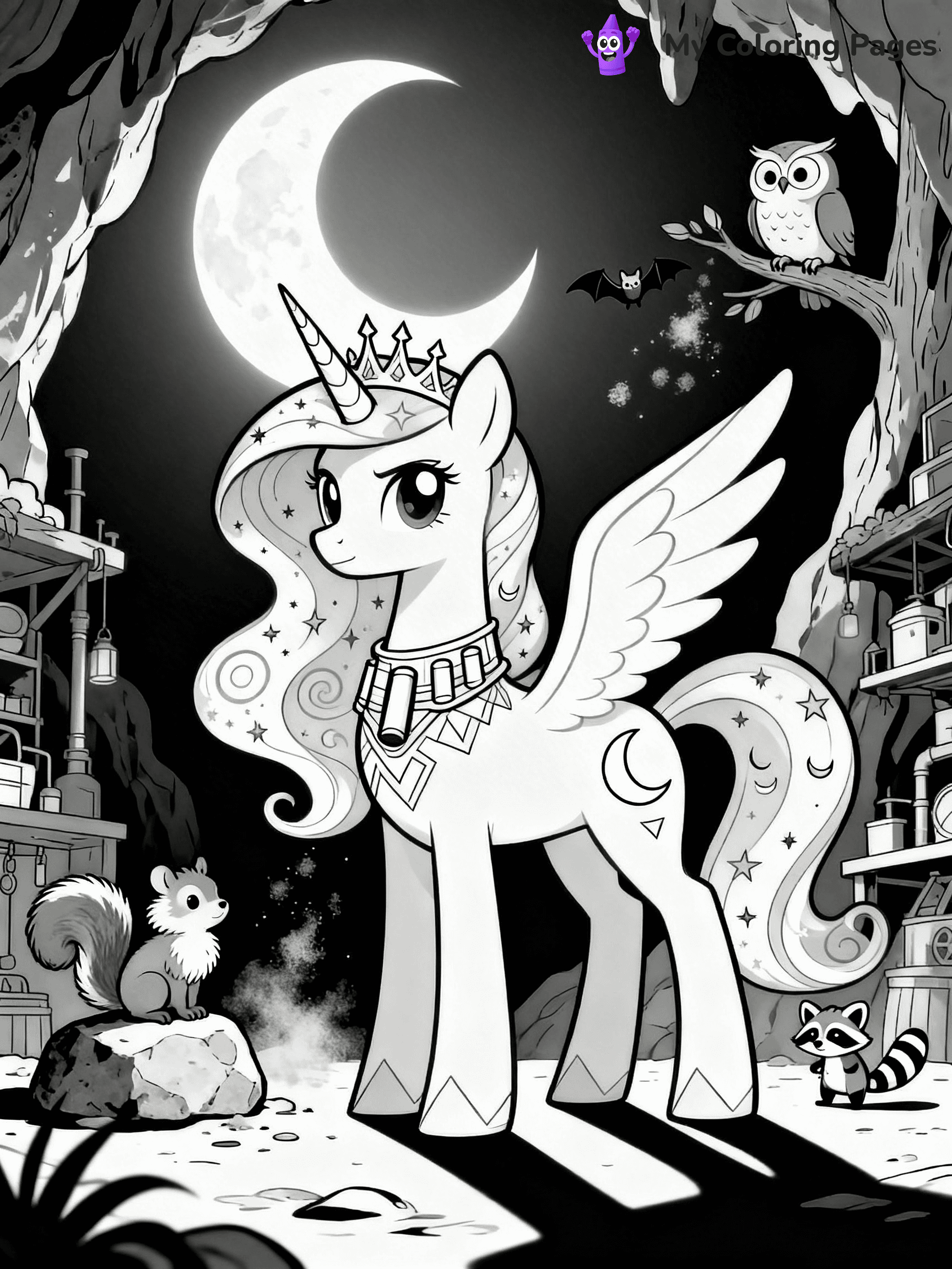 Princess Luna Coloring Pages - 26