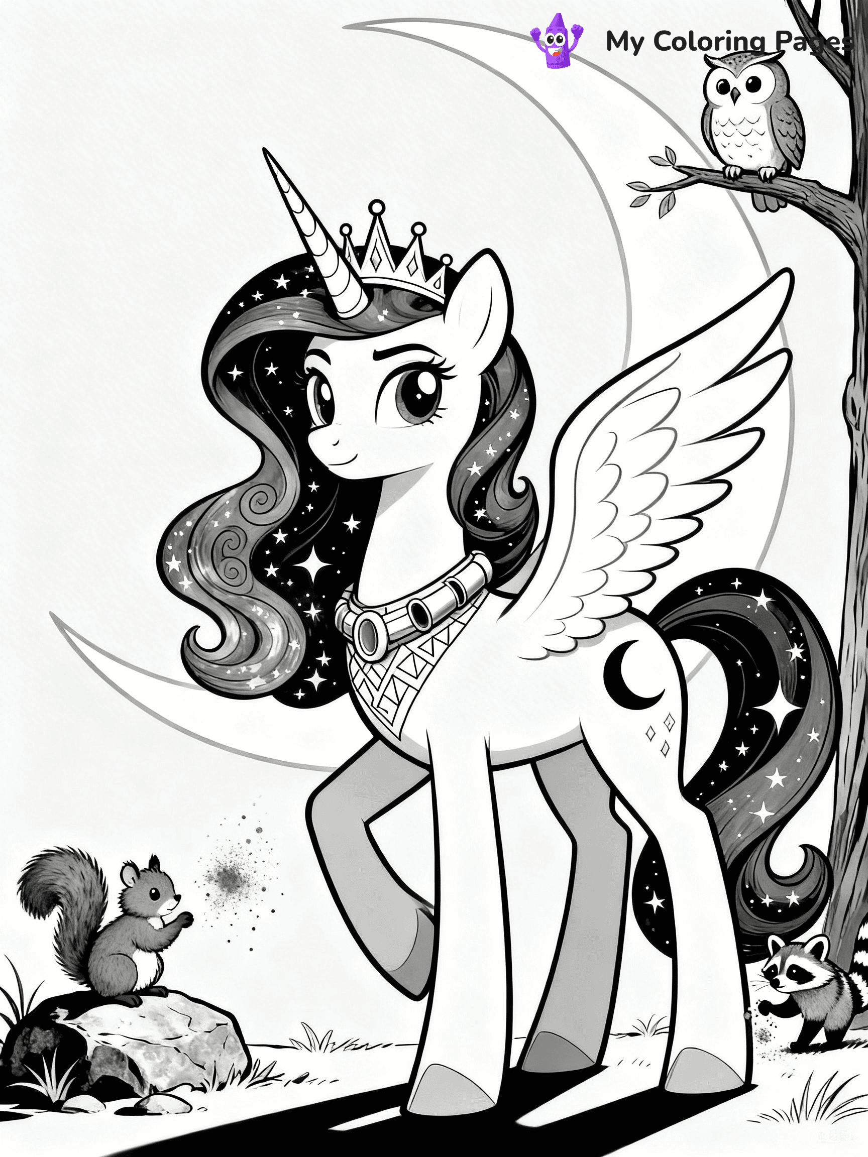 Princess Luna Coloring Pages - 25