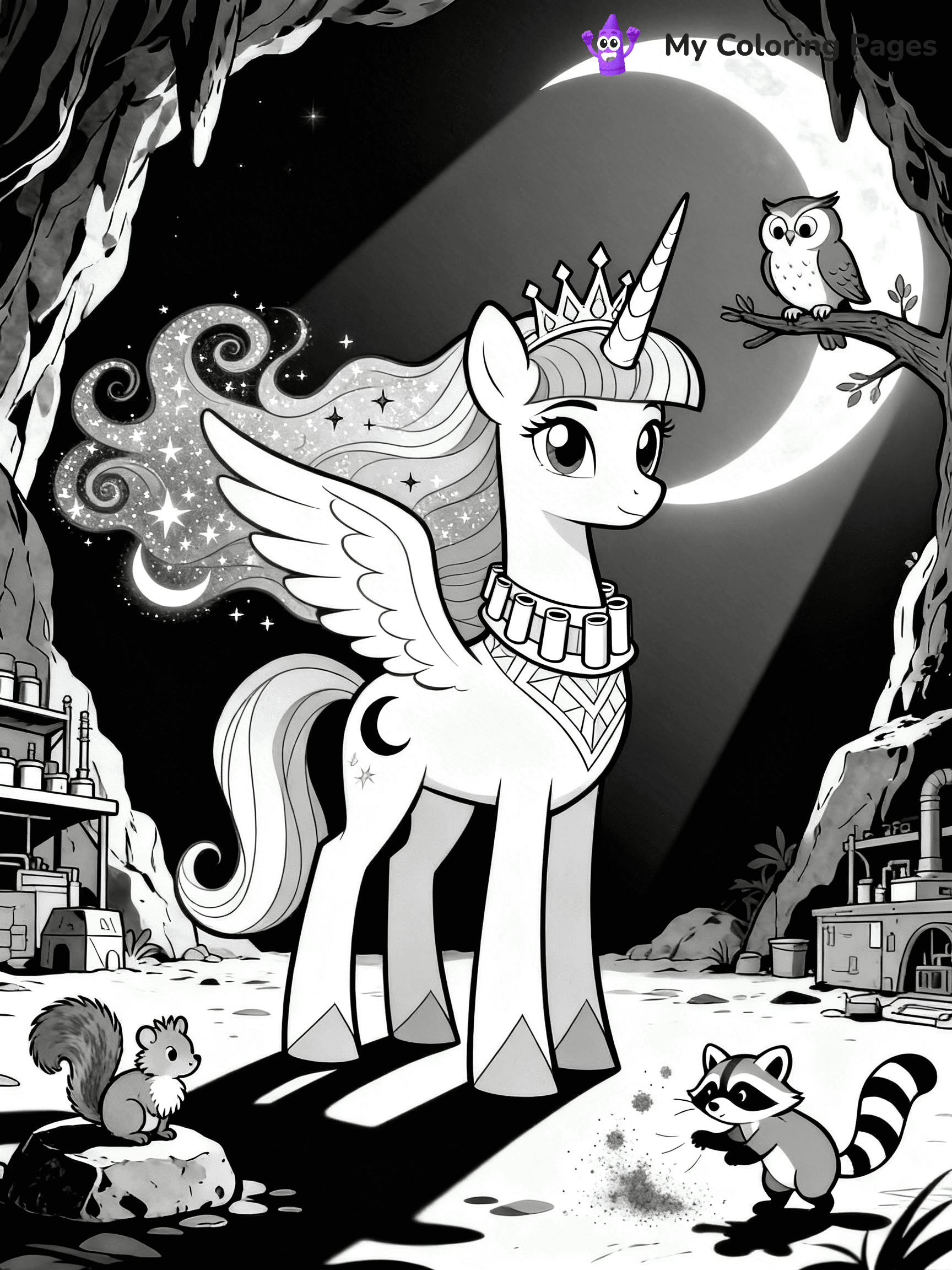 Princess Luna Coloring Pages - 24