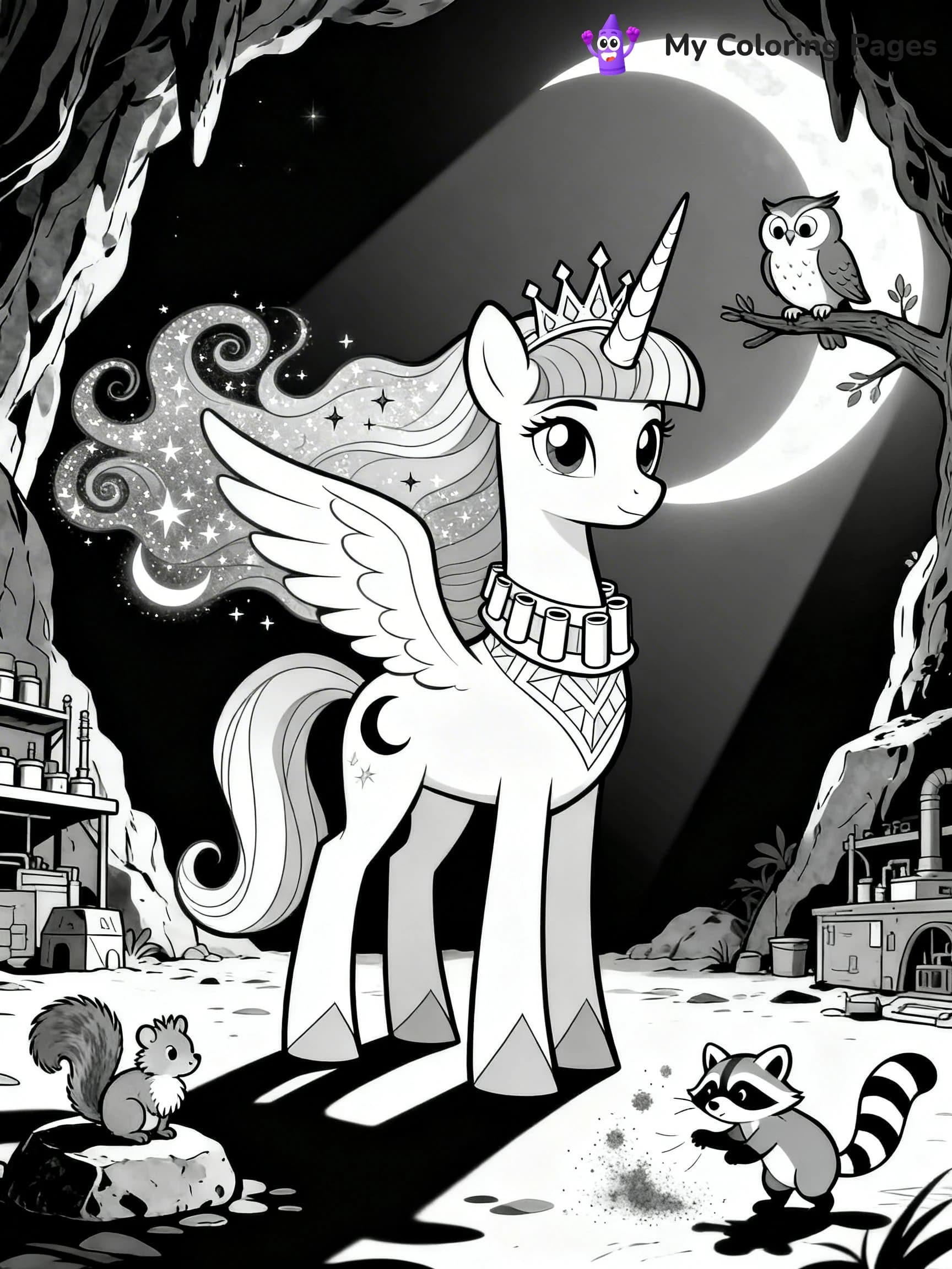 Princess Luna Coloring Pages - 24