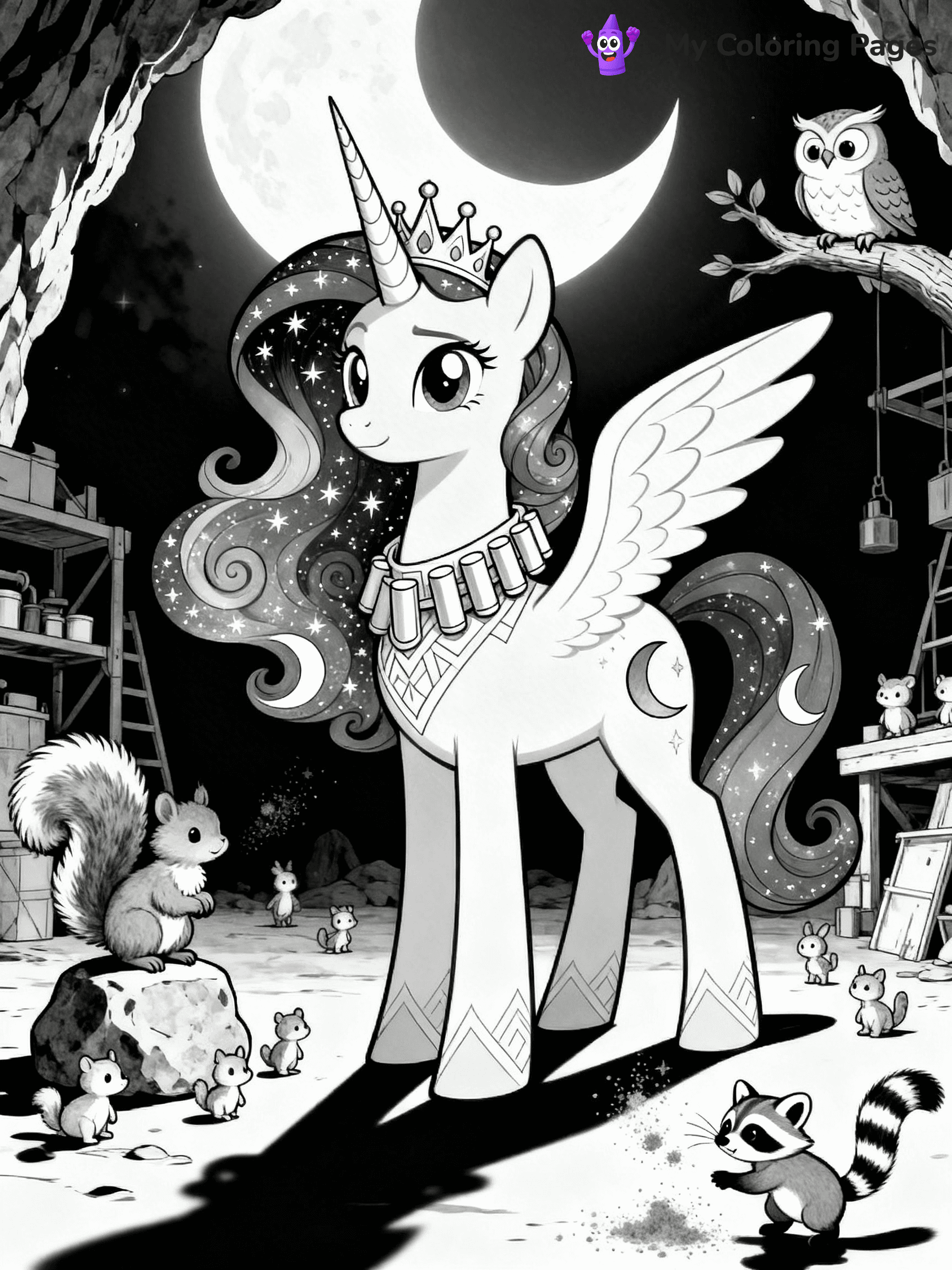 Princess Luna Coloring Pages - 23