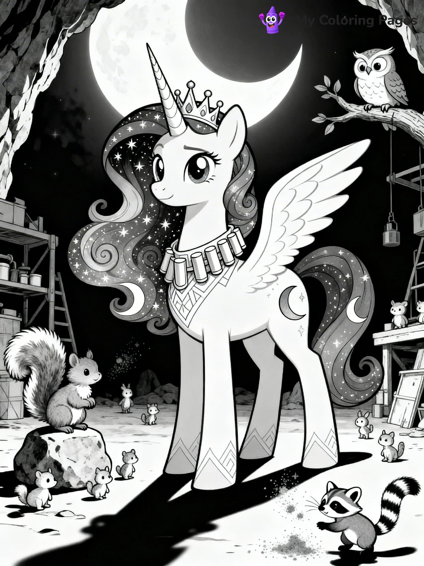 Princess Luna Coloring Pages - 23