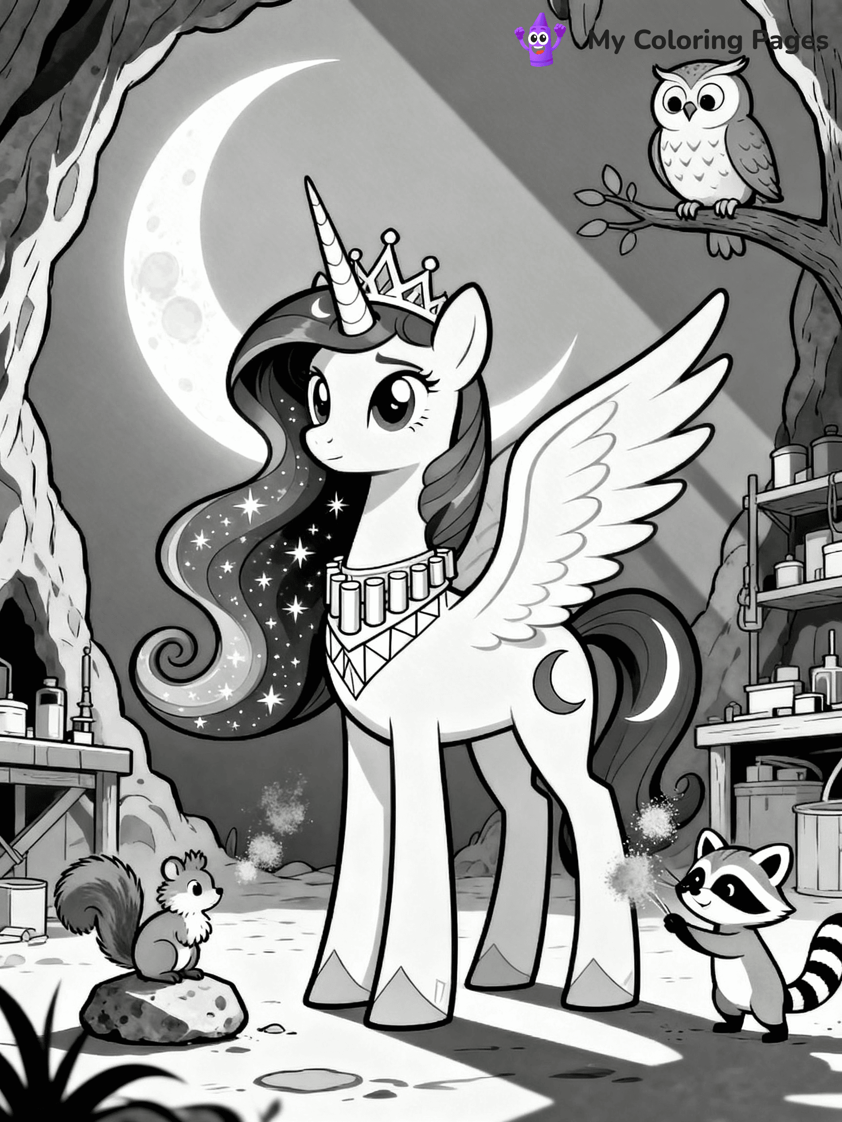 Princess Luna Coloring Pages - 22