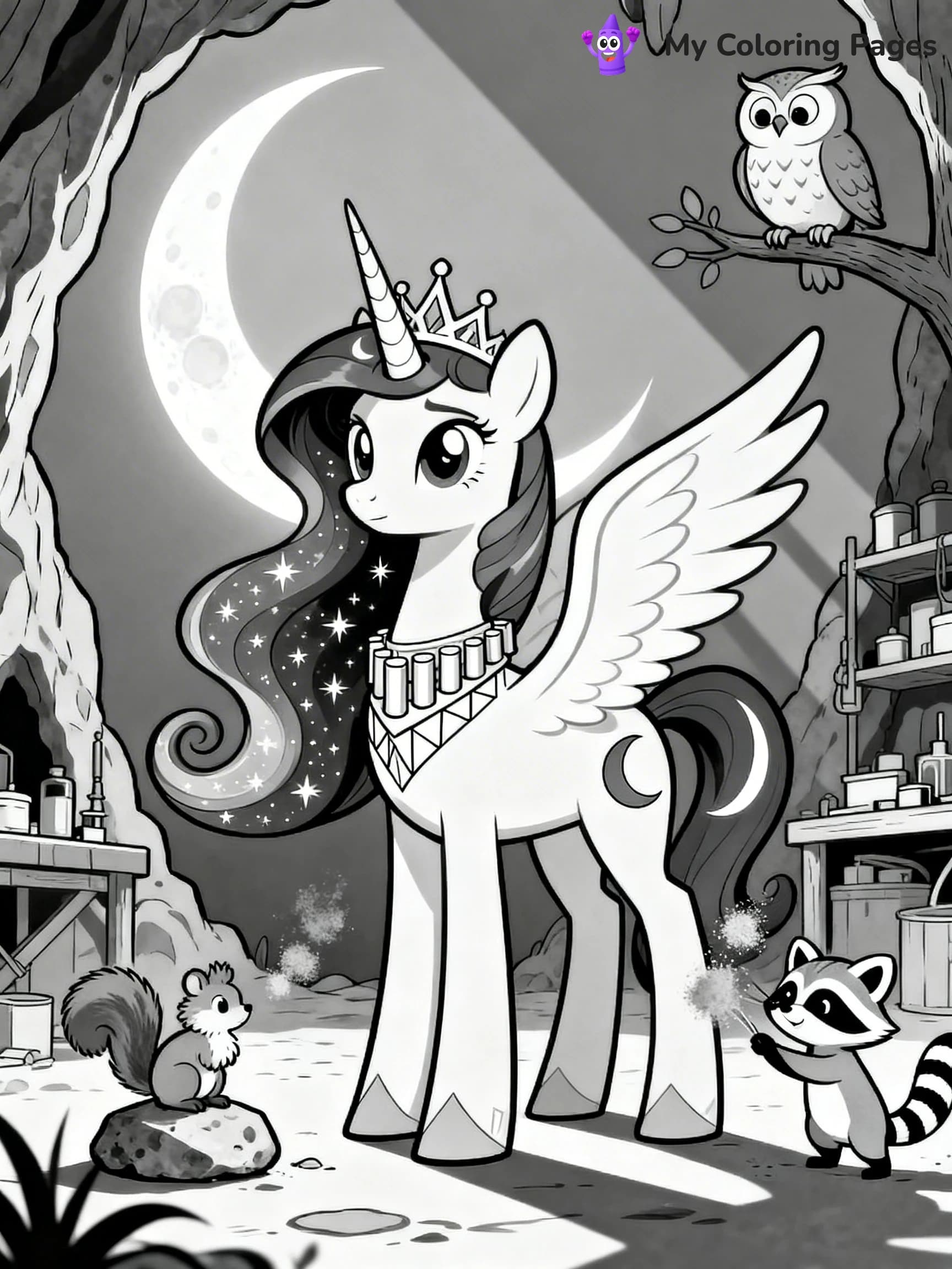 Princess Luna Coloring Pages - 22