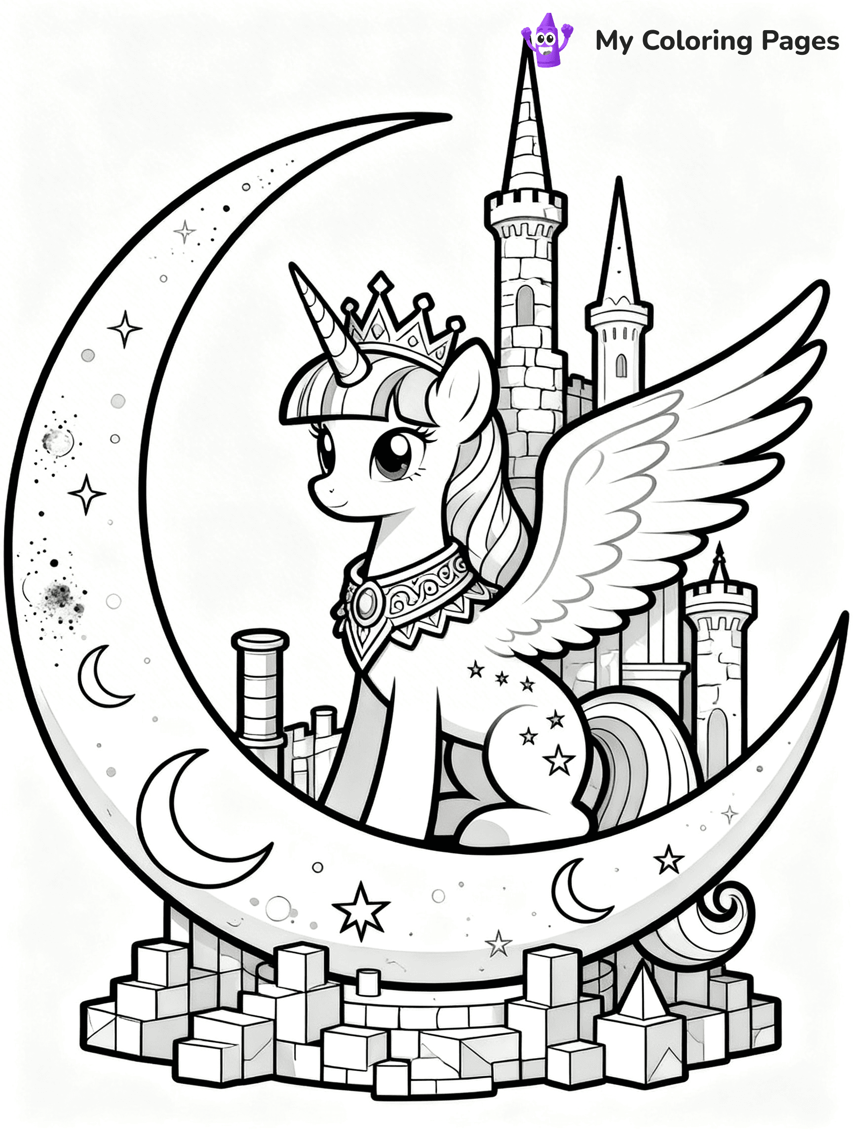 Princess Luna Coloring Pages - 21