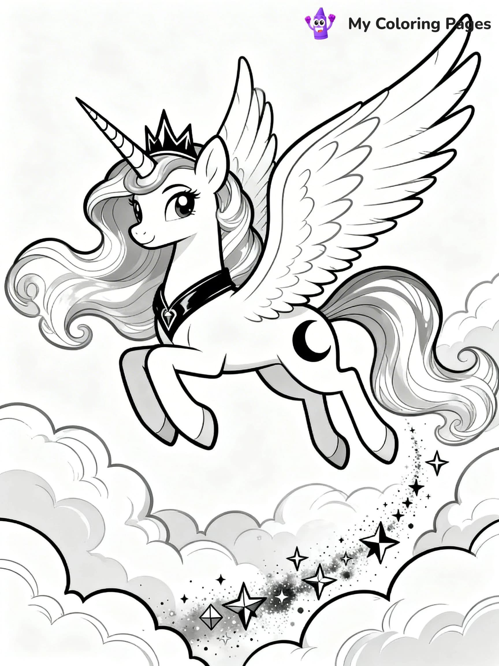 Princess Luna Coloring Pages - 20
