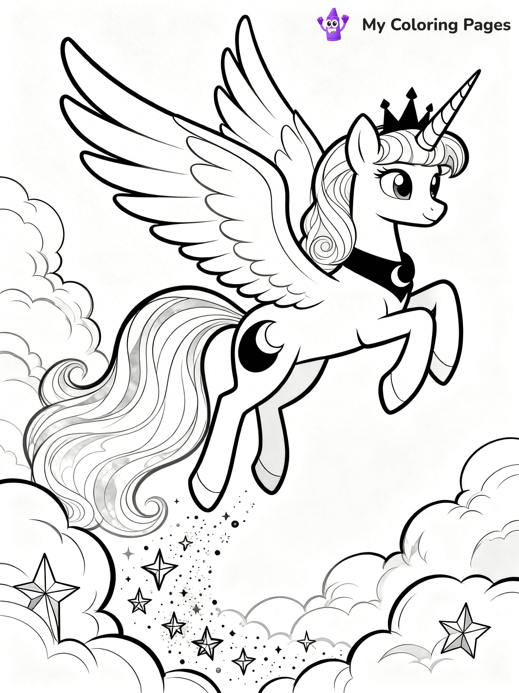 Princess Luna Coloring Pages - 19