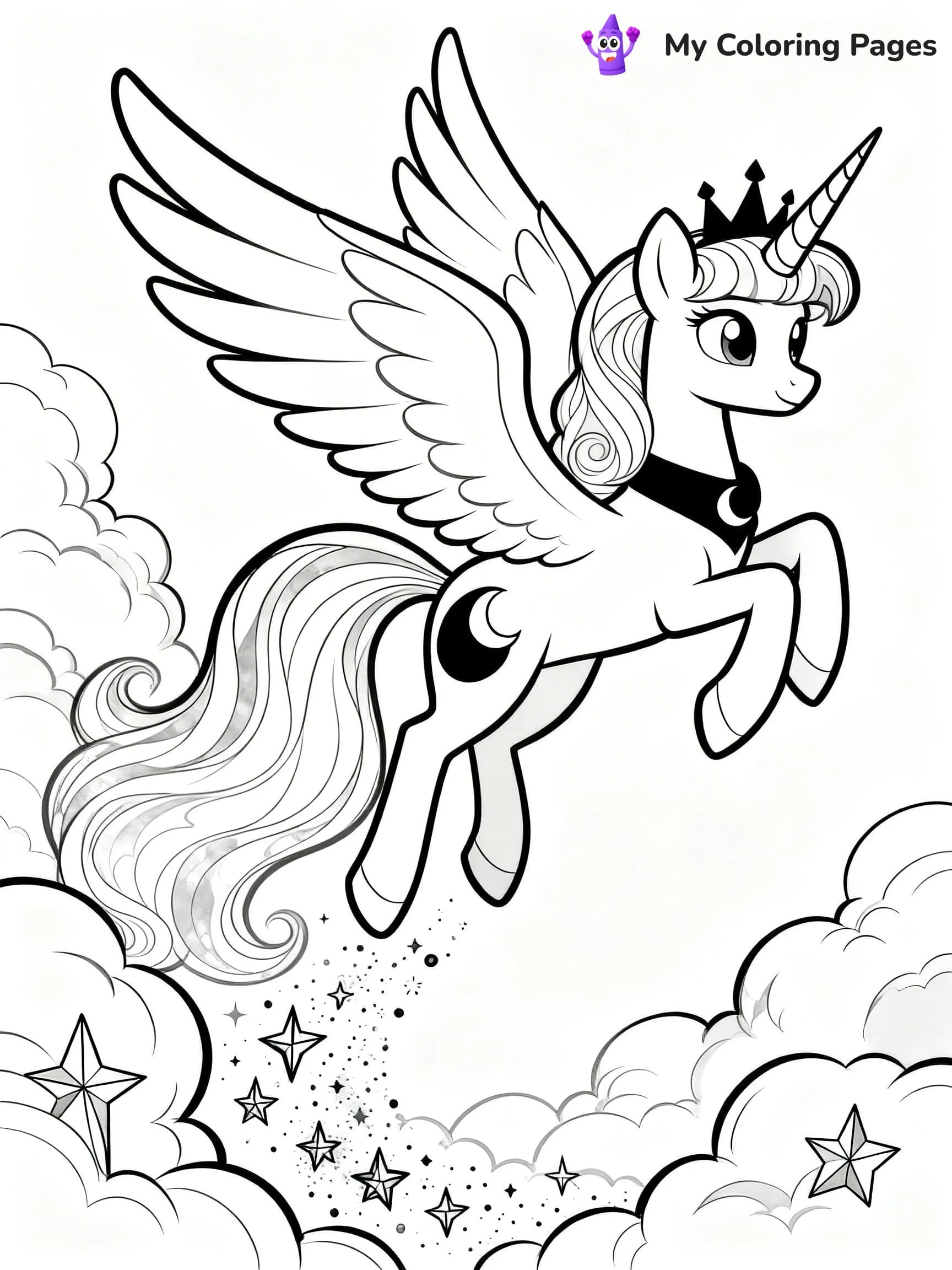 Princess Luna Coloring Pages - 19