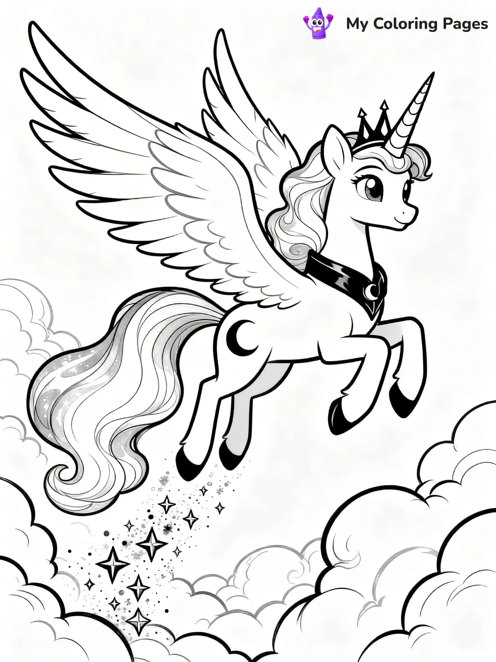 Princess Luna Coloring Pages - 18